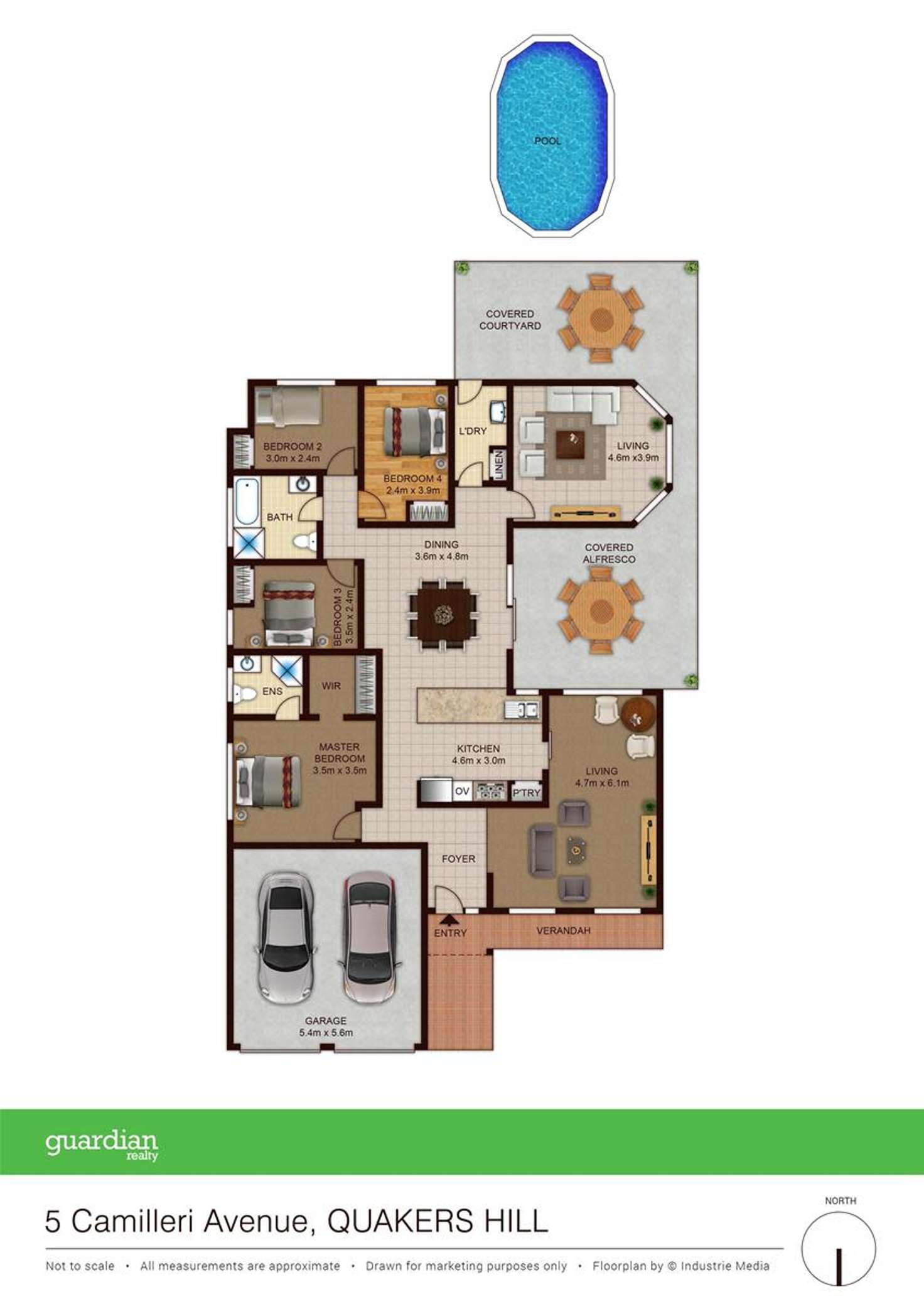 Floorplan of Homely house listing, 5 Camilleri Avenue, Quakers Hill NSW 2763