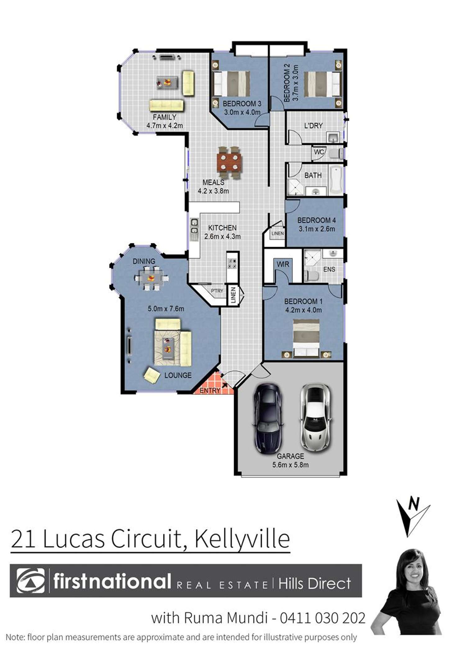 Floorplan of Homely house listing, 21 Lucas Circuit, Kellyville NSW 2155