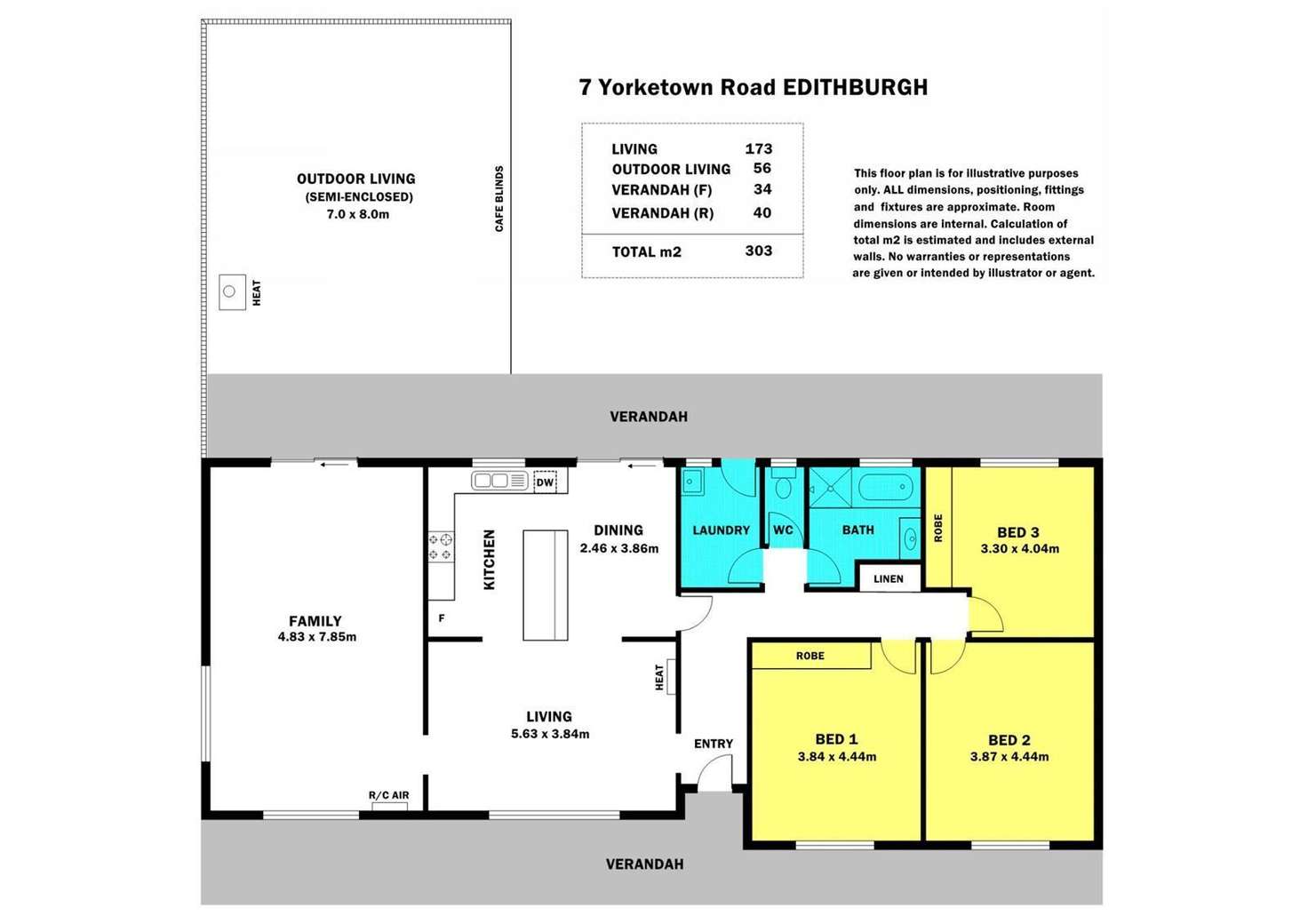 Floorplan of Homely house listing, 7 Yorketown Road, Edithburgh SA 5583