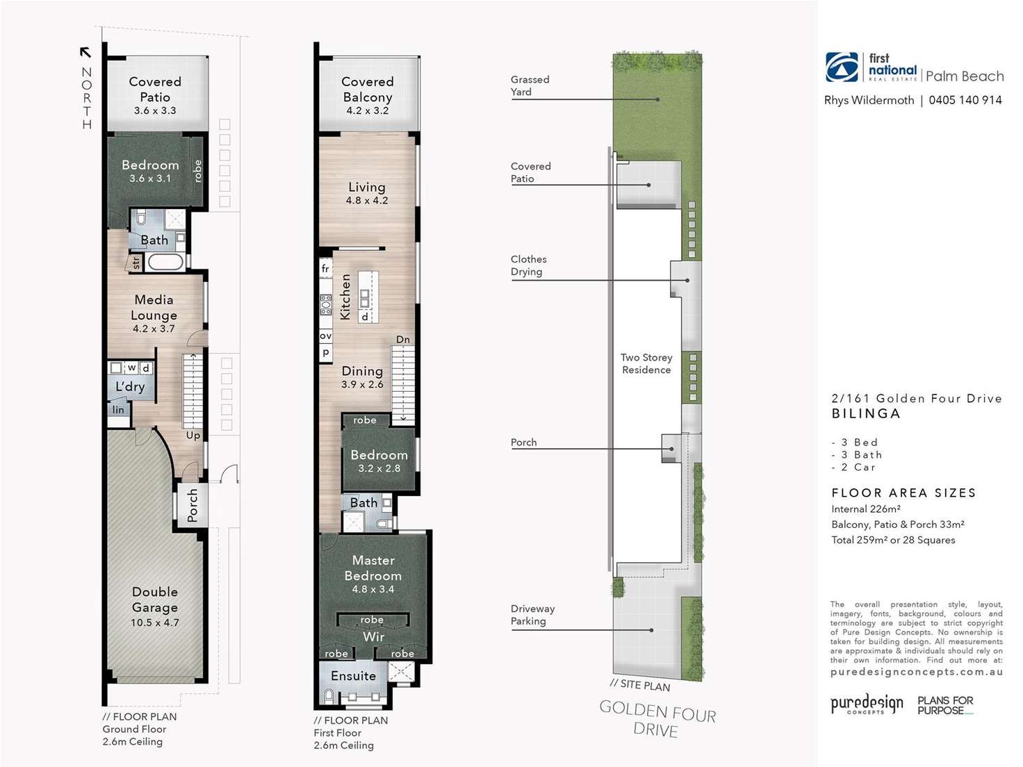 Floorplan of Homely townhouse listing, 2/161 Golden Four Drive, Bilinga QLD 4225