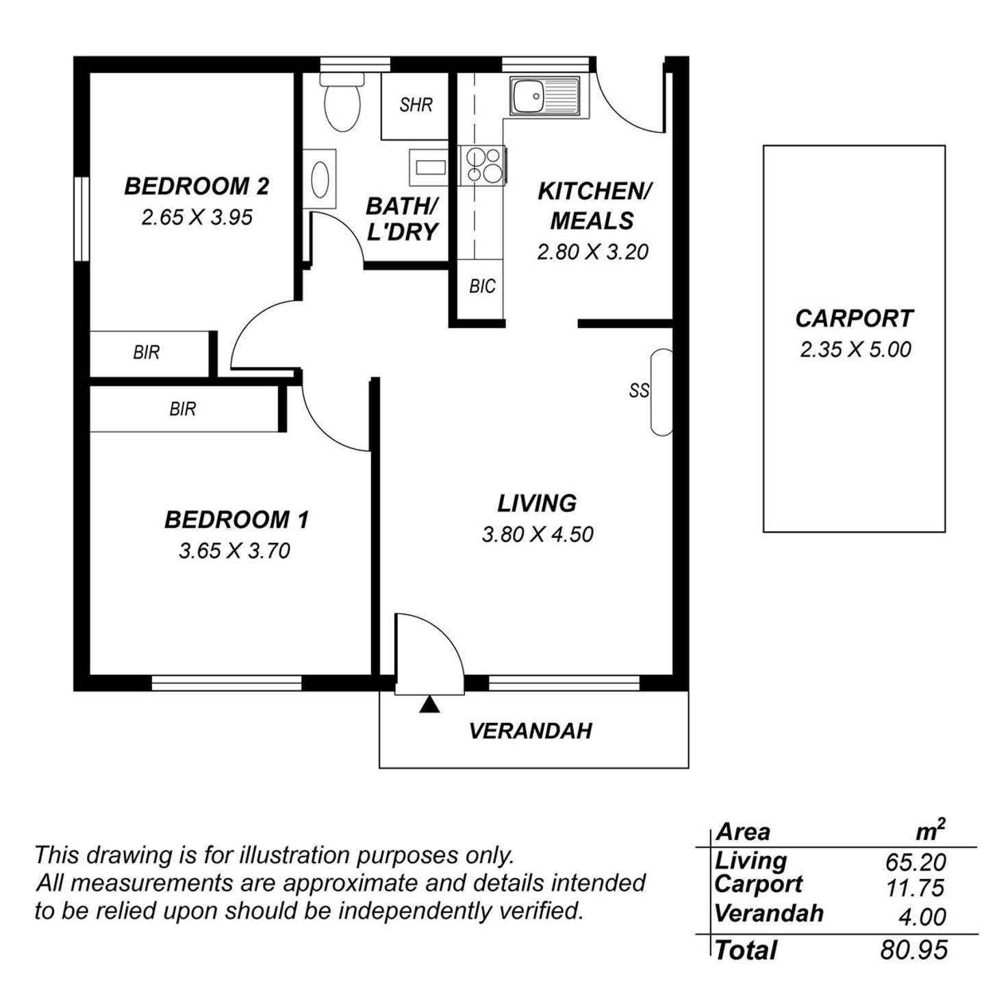 Floorplan of Homely unit listing, 13/2 Angas Street, Kent Town SA 5067