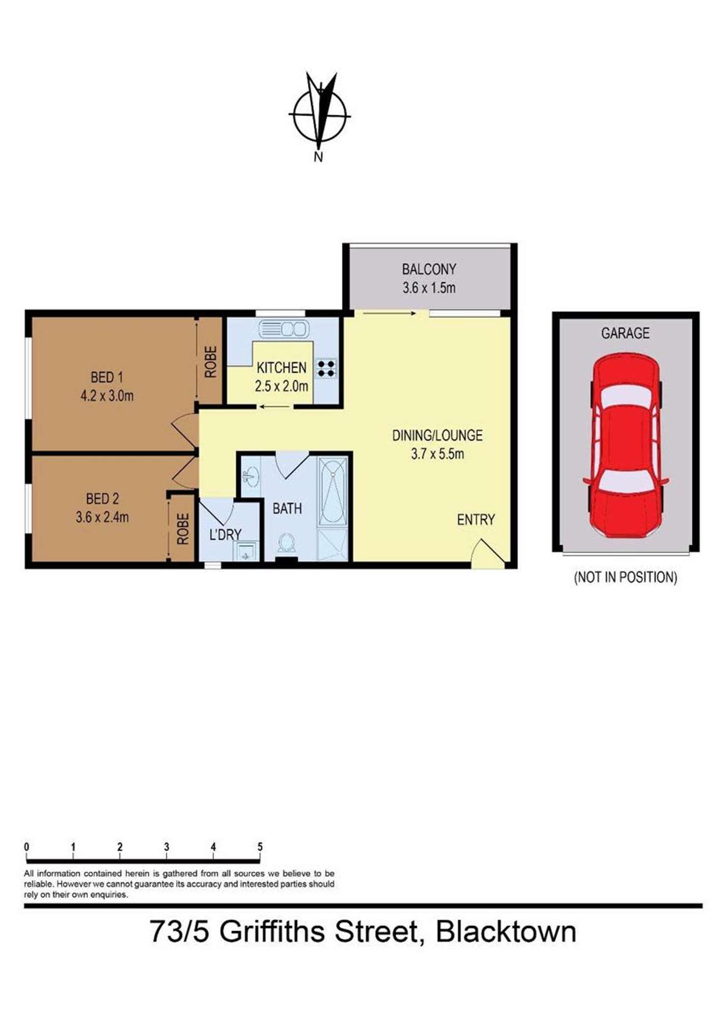 Floorplan of Homely apartment listing, 73/5 Griffiths Street, Blacktown NSW 2148