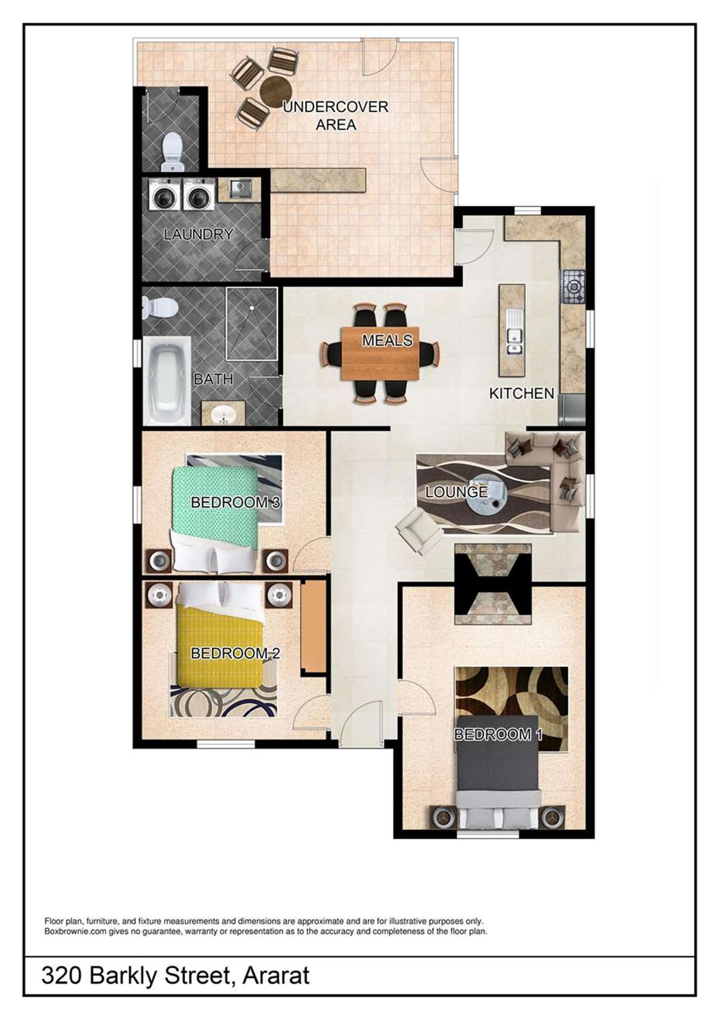 Floorplan of Homely house listing, 320 Barkly Street, Ararat VIC 3377