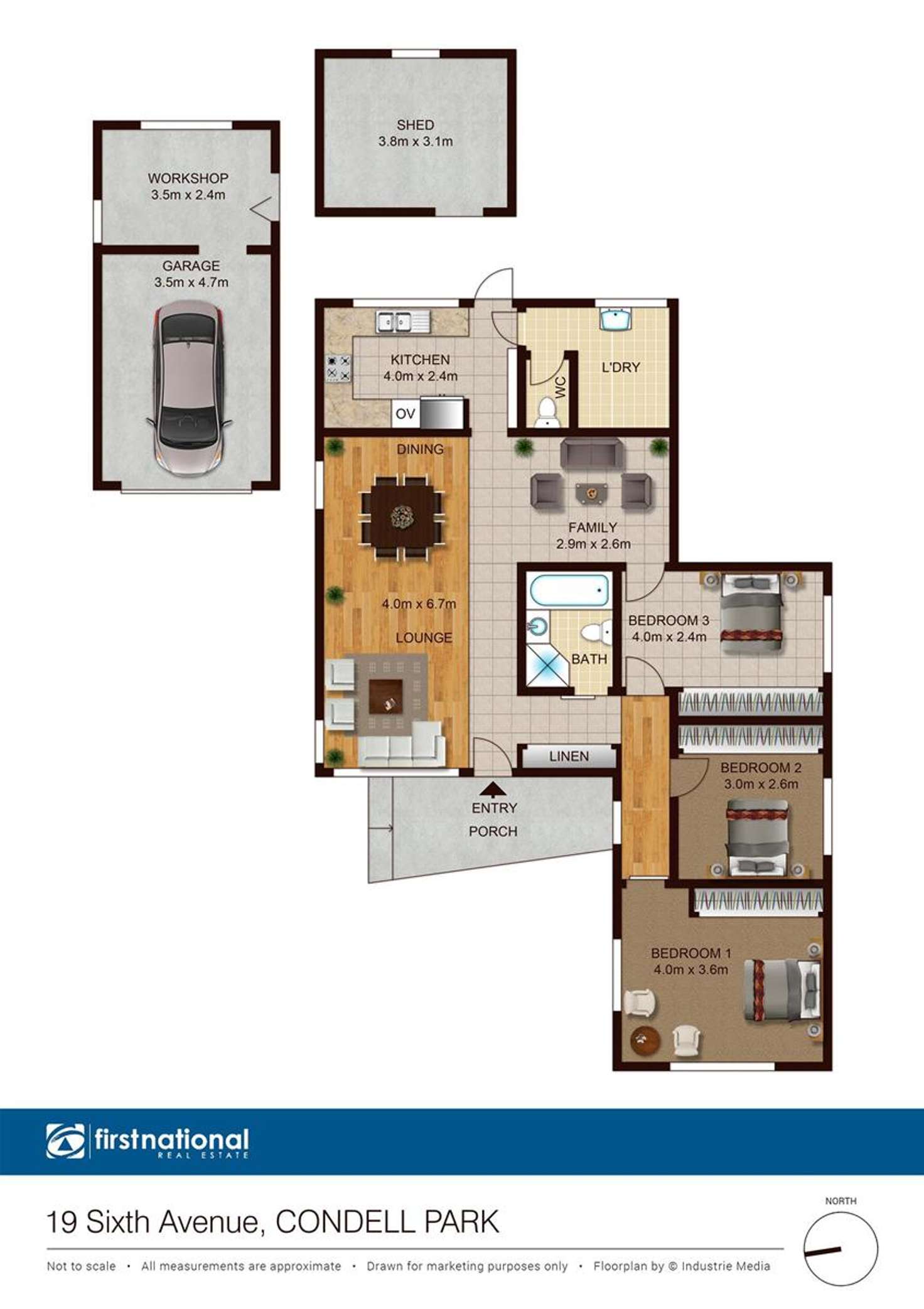 Floorplan of Homely house listing, 19 Sixth Avenue, Condell Park NSW 2200