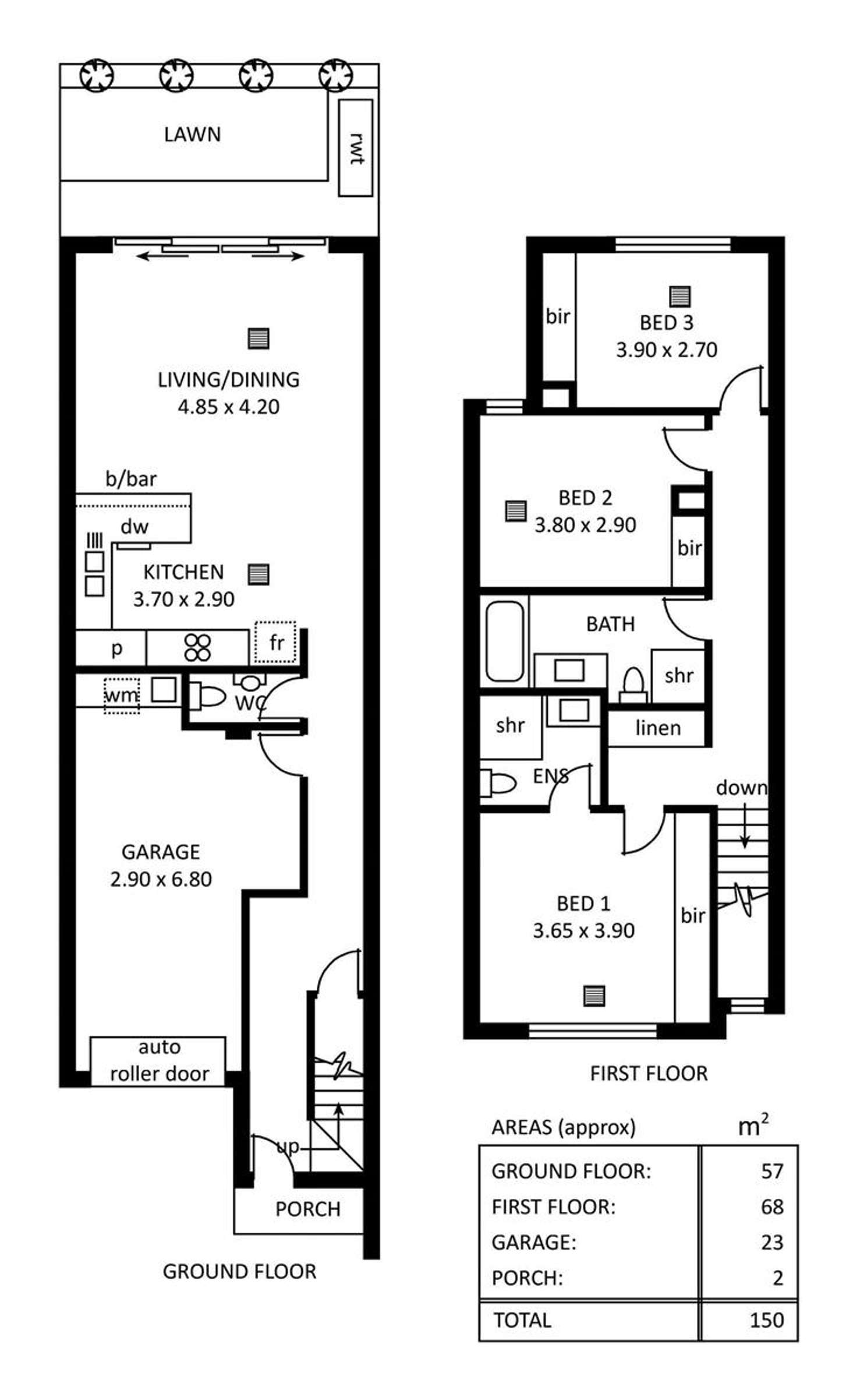 Floorplan of Homely house listing, 50D Florence Avenue, Blair Athol SA 5084