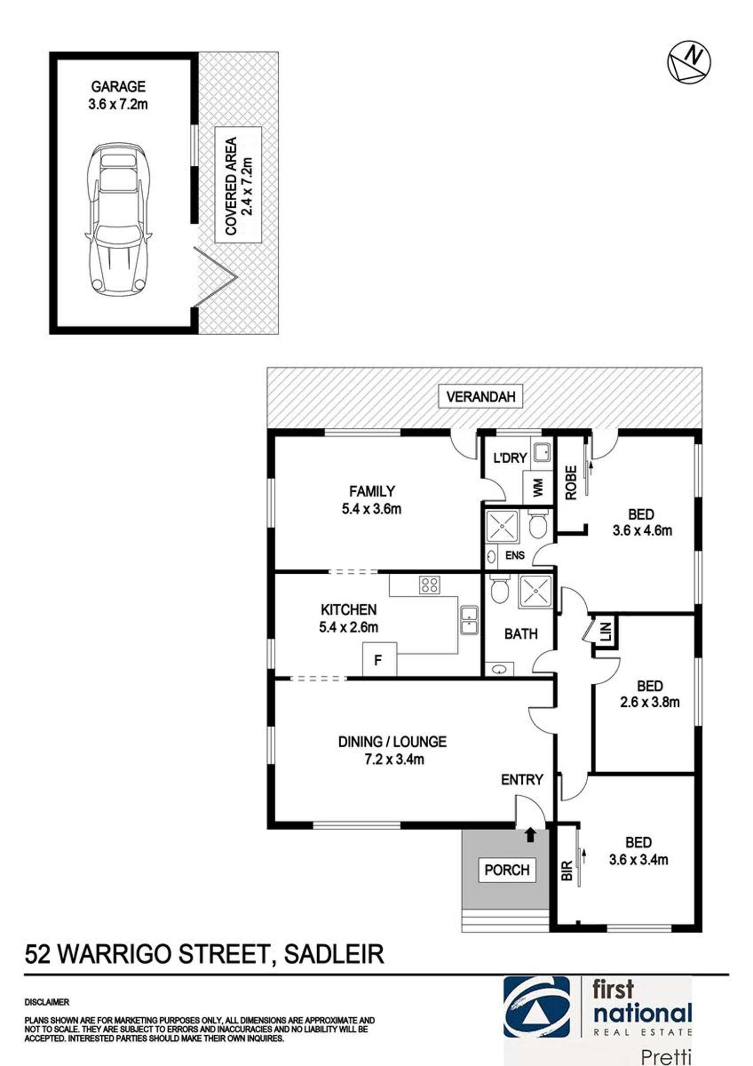 Floorplan of Homely house listing, 52 Warrigo Street, Sadleir NSW 2168