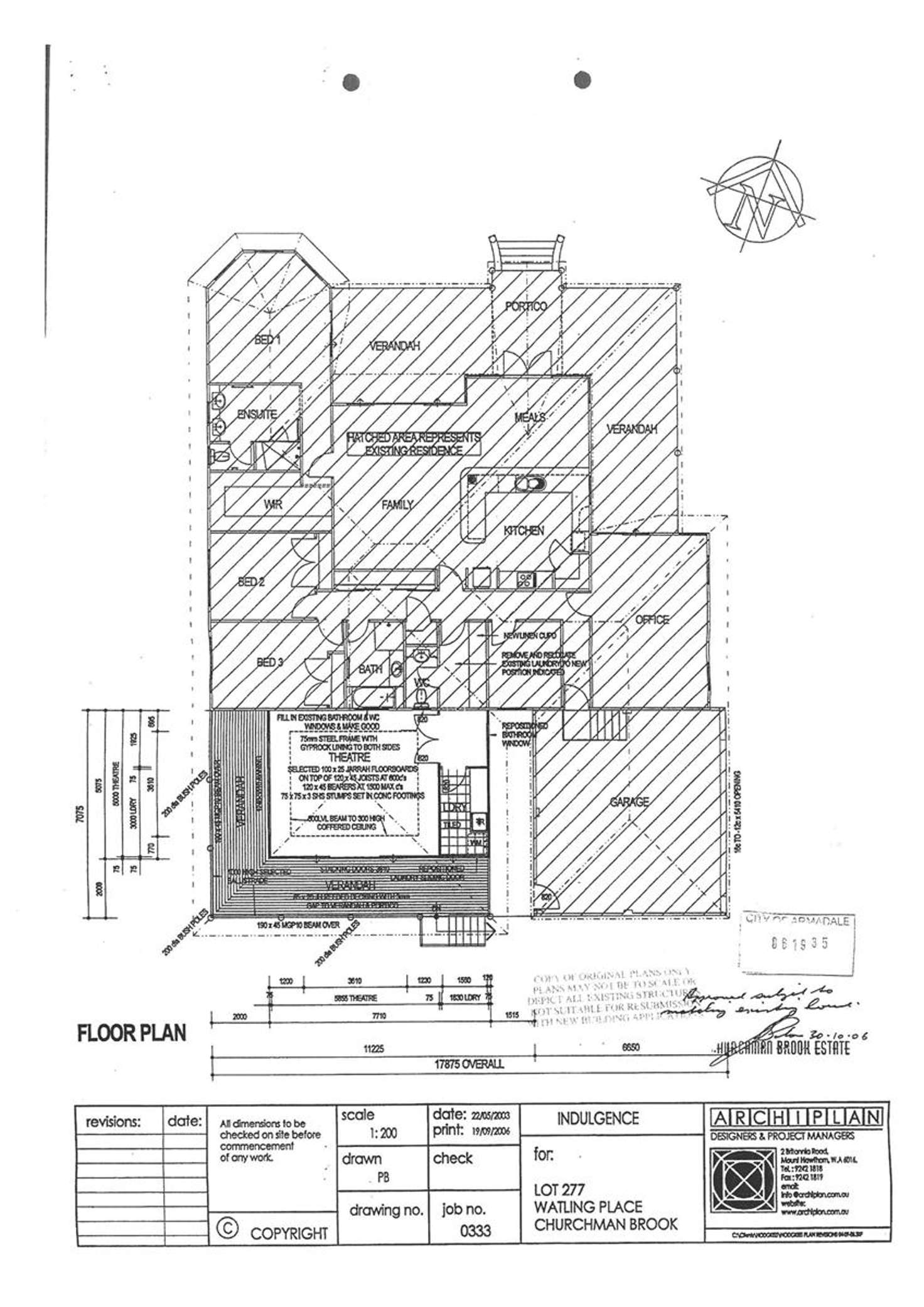 Floorplan of Homely house listing, 5 Watling Place, Bedfordale WA 6112