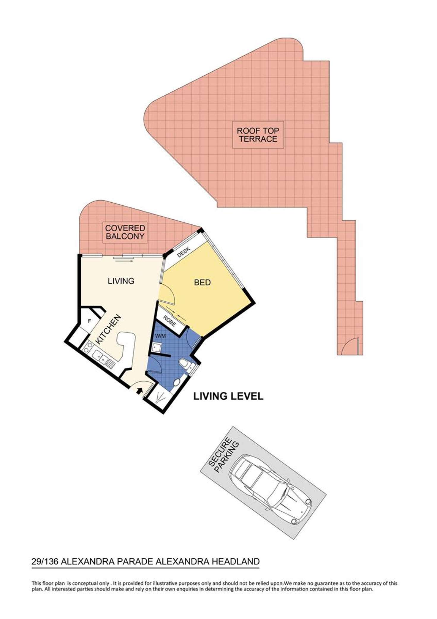 Floorplan of Homely unit listing, 29/136 Alexandra Parade, Alexandra Headland QLD 4572