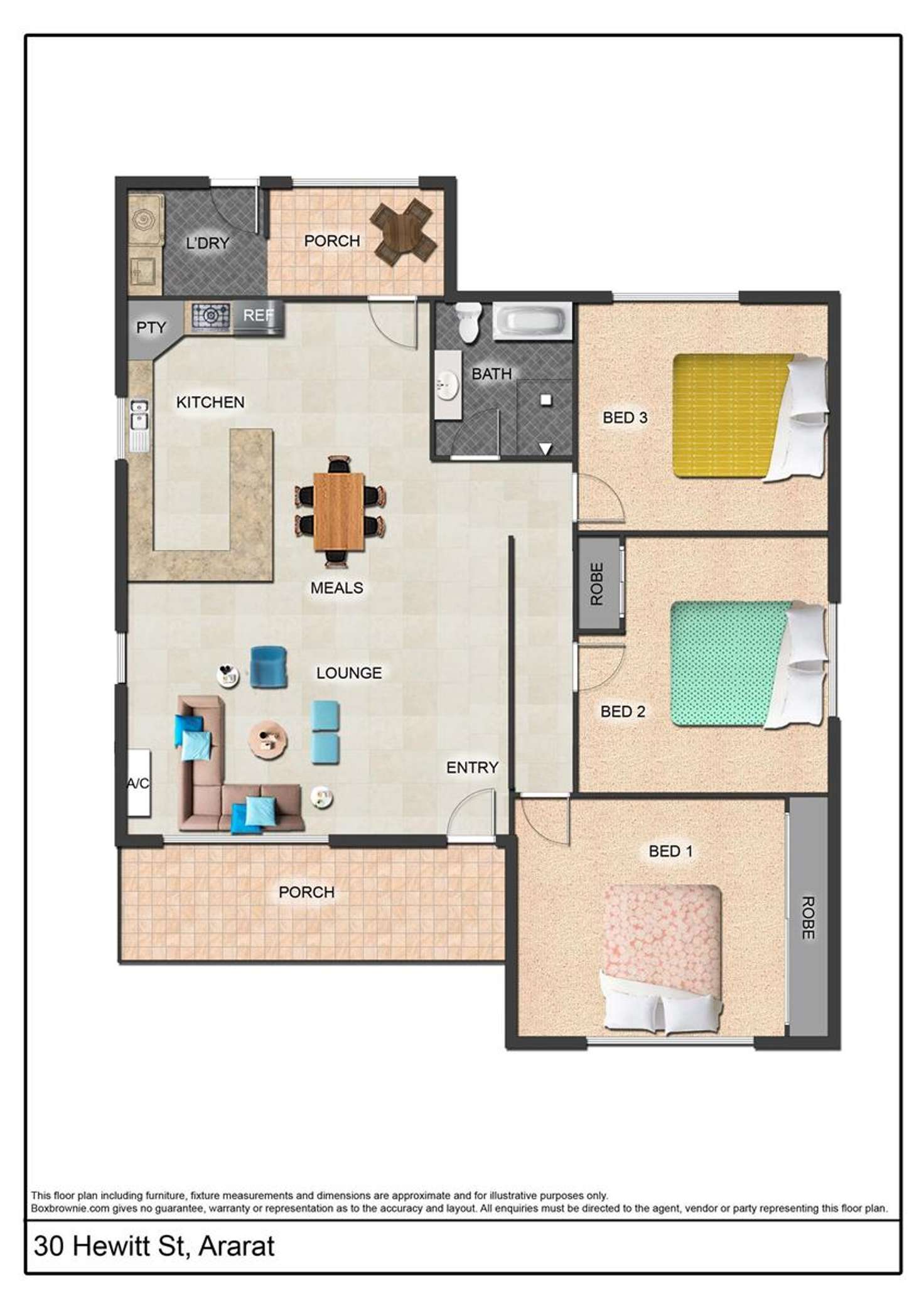 Floorplan of Homely house listing, 30 Hewitt Street, Ararat VIC 3377