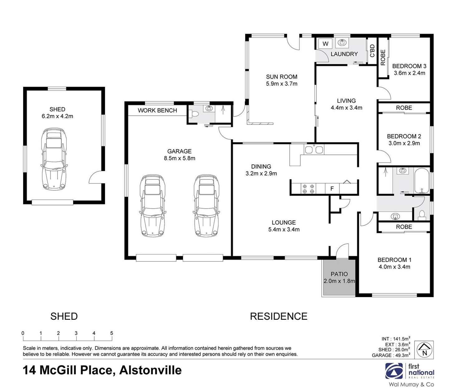 Floorplan of Homely house listing, 14 McGill Place, Alstonville NSW 2477