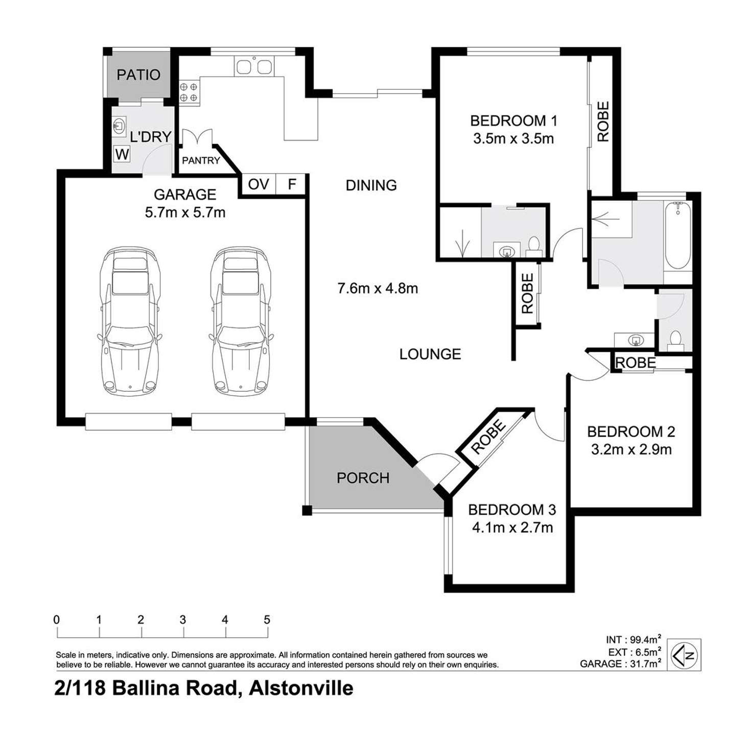 Floorplan of Homely unit listing, 2/112 Ballina Road, Alstonville NSW 2477