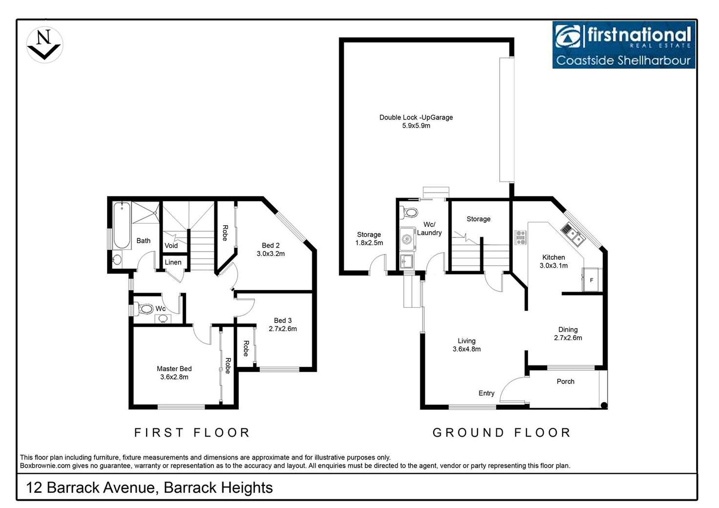Floorplan of Homely house listing, 12 Barrack Avenue, Barrack Heights NSW 2528