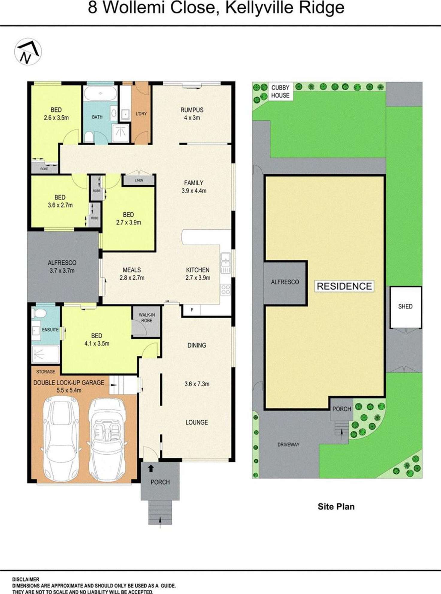 Floorplan of Homely house listing, 8 Wollemi Close, Kellyville Ridge NSW 2155
