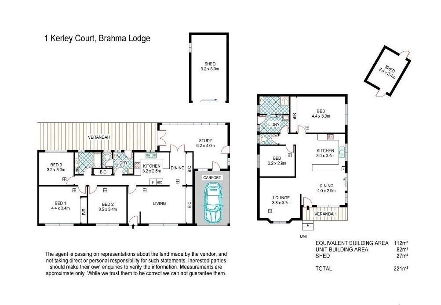Floorplan of Homely house listing, 1 Kerley Court, Brahma Lodge SA 5109
