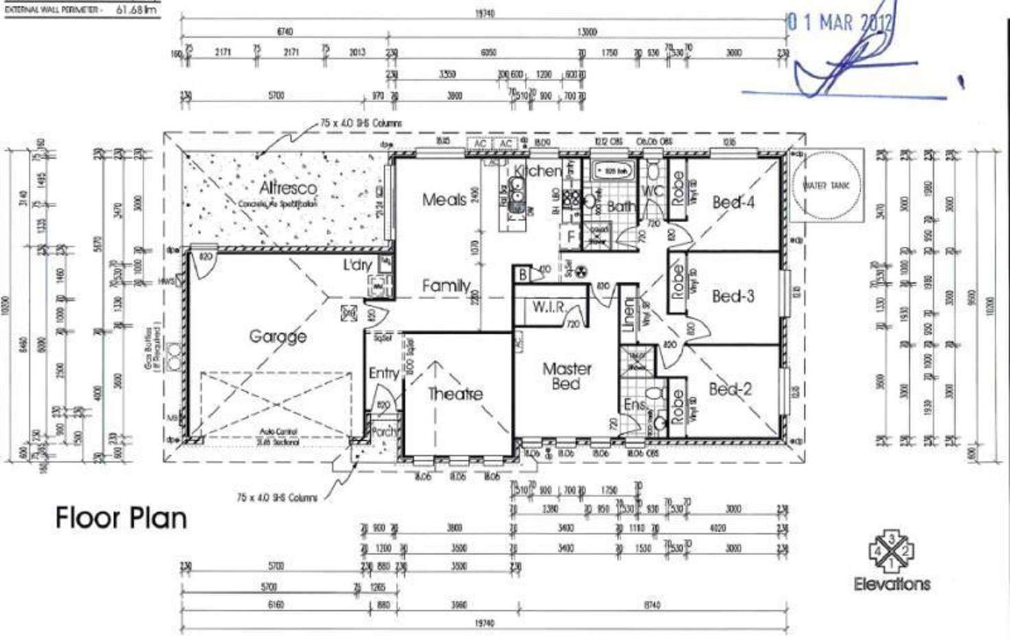 Floorplan of Homely house listing, 19 - 21 Highland Way, Biloela QLD 4715