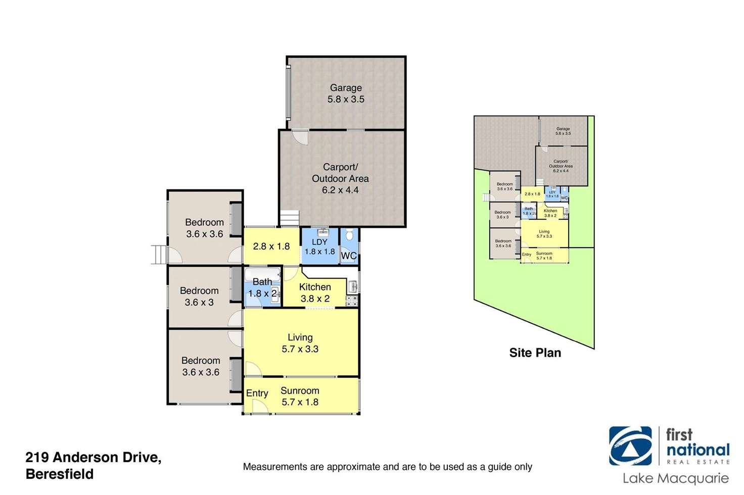 Floorplan of Homely house listing, 219 Anderson Drive, Beresfield NSW 2322