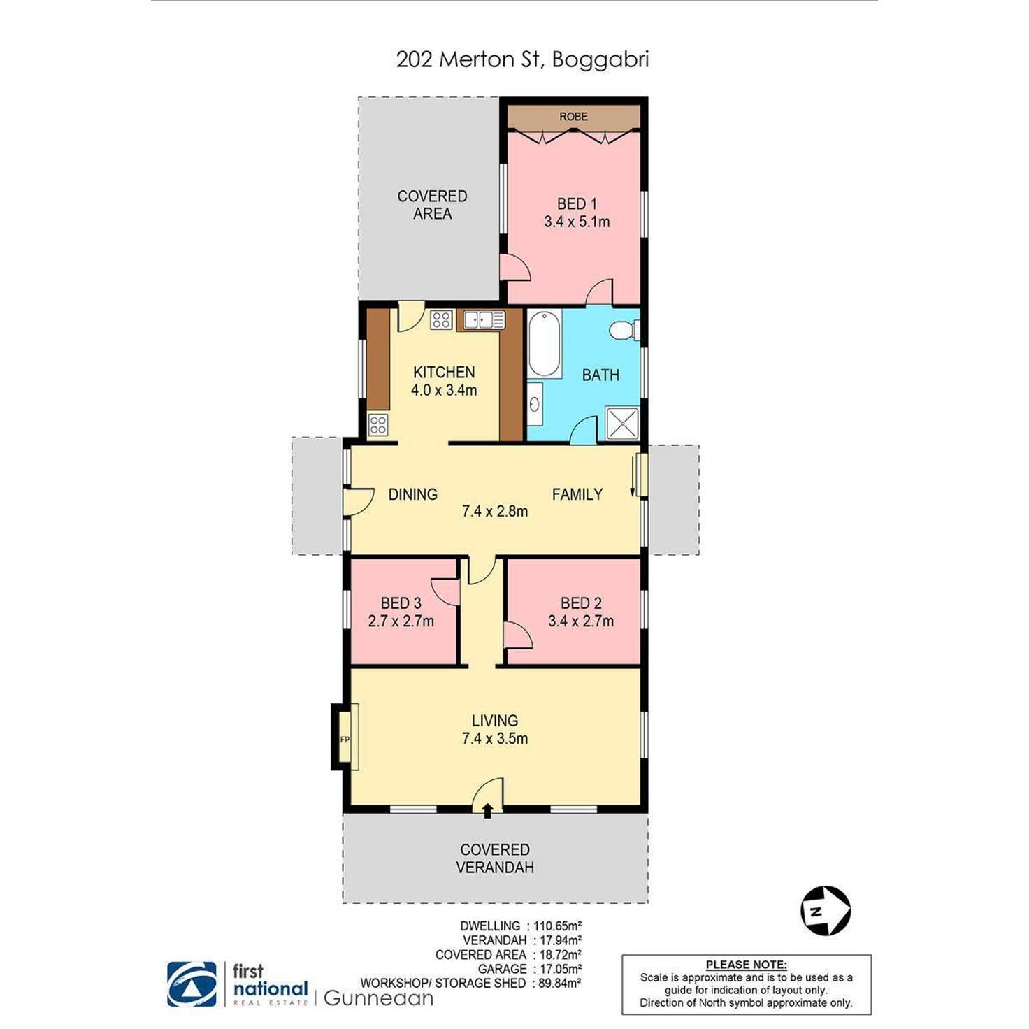 Floorplan of Homely house listing, 202 Merton Street, Boggabri NSW 2382
