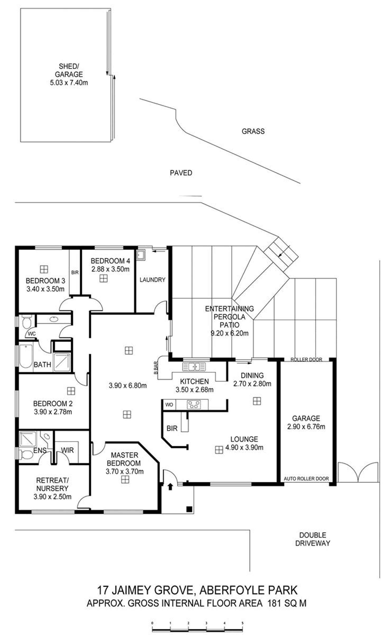 Floorplan of Homely house listing, 17 Jaimey Grove, Aberfoyle Park SA 5159