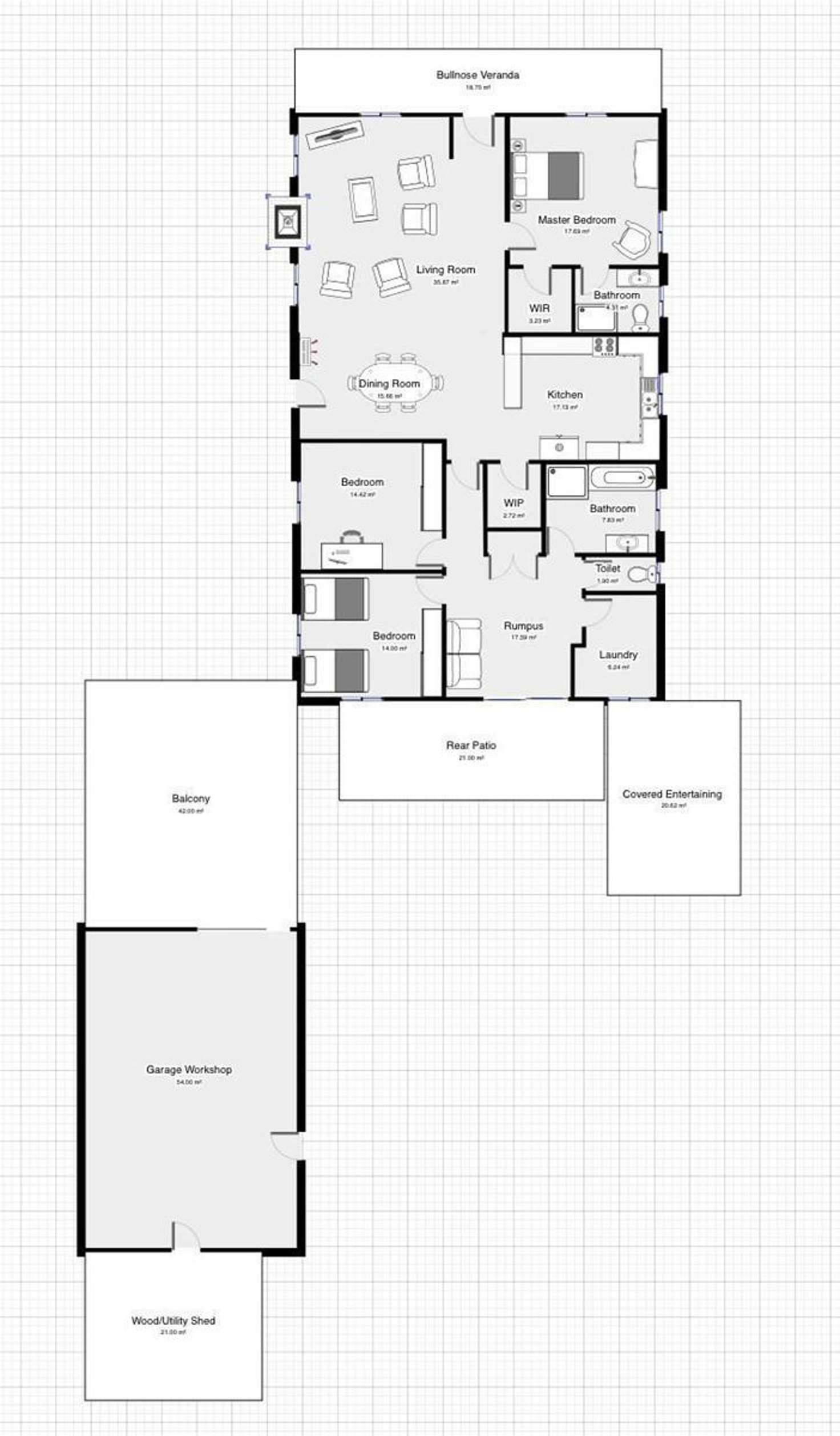 Floorplan of Homely house listing, 68 Wood Street, Beechworth VIC 3747