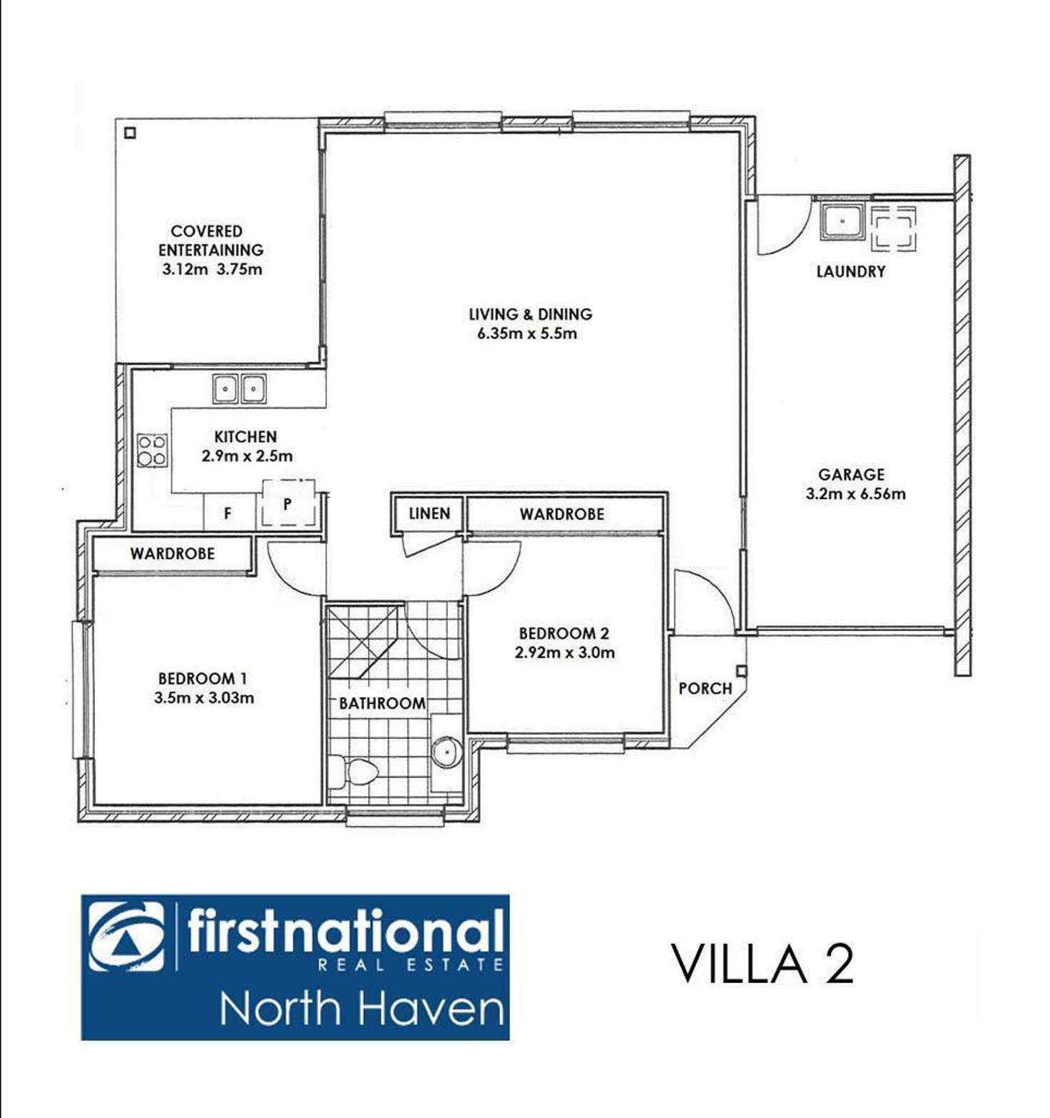 Floorplan of Homely villa listing, 2/34 Bold Street, Laurieton NSW 2443