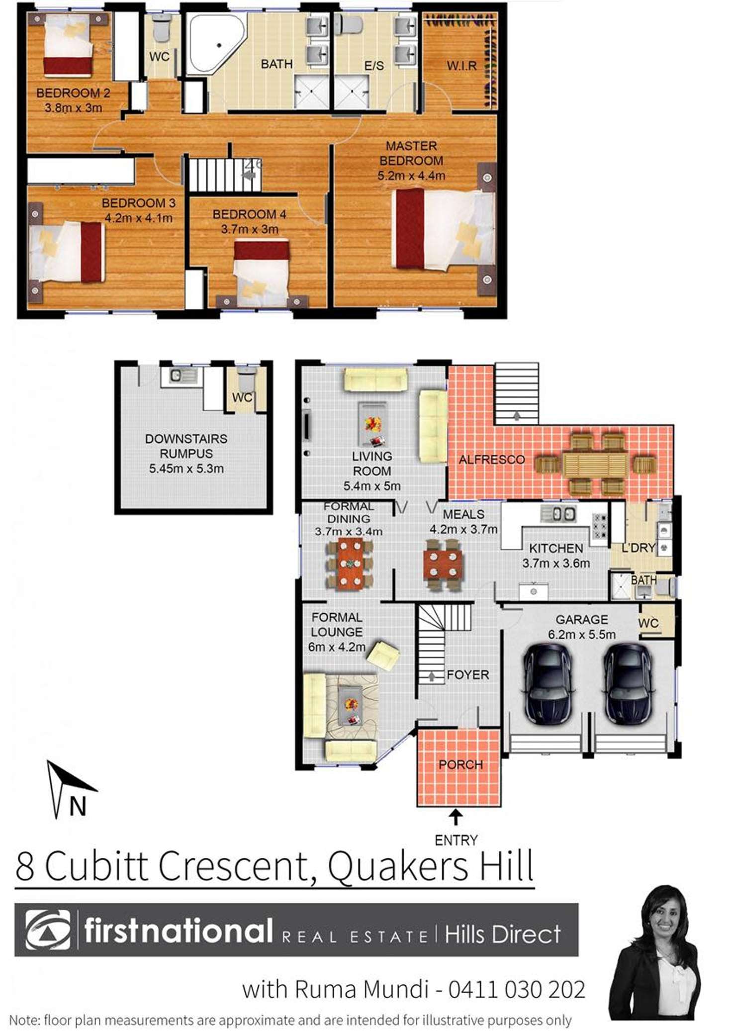 Floorplan of Homely house listing, 8 Cubitt Crescent, Quakers Hill NSW 2763