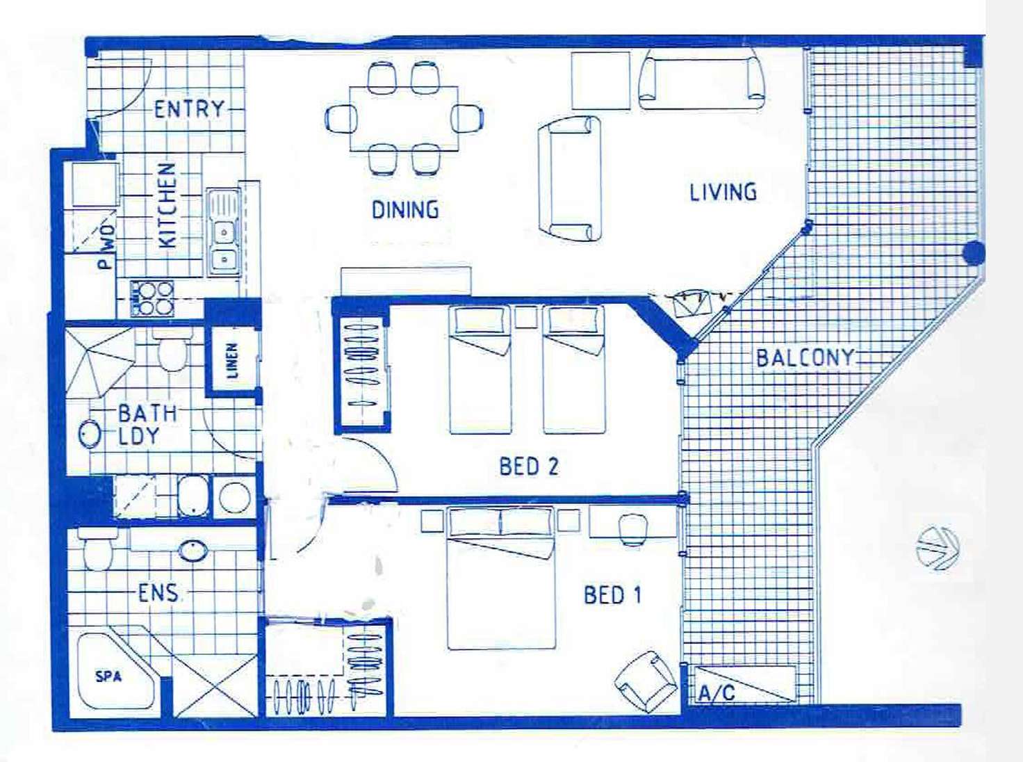 Floorplan of Homely unit listing, 404/98 Alexandra Parade, Alexandra Headland QLD 4572