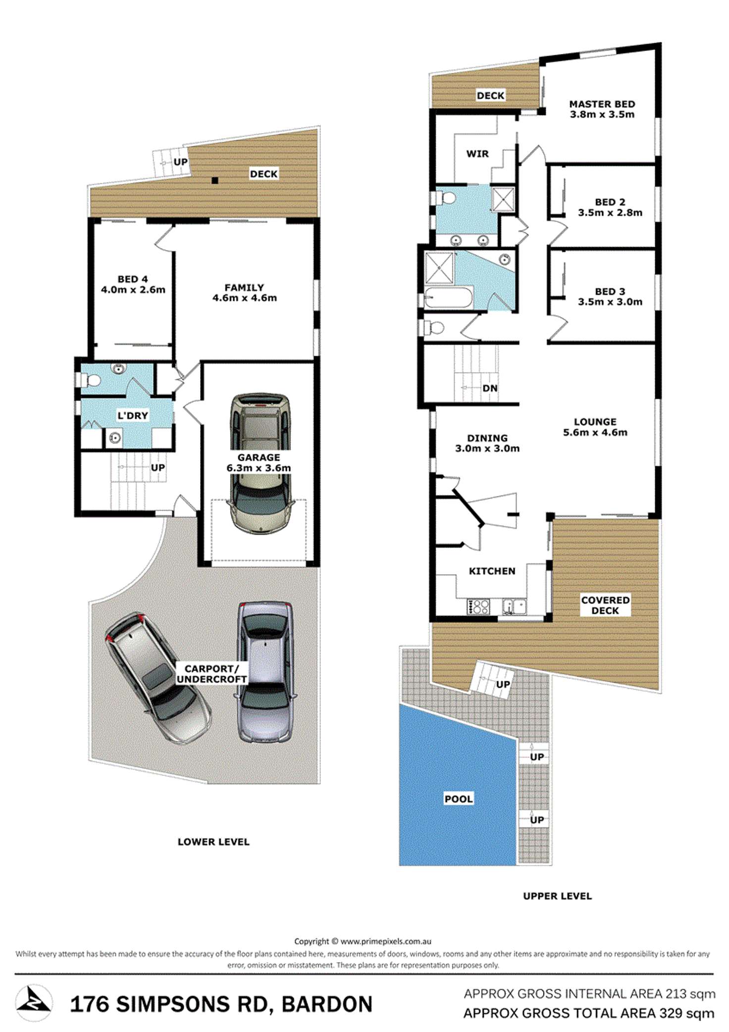 Floorplan of Homely house listing, 176 Simpsons Road, Bardon QLD 4065