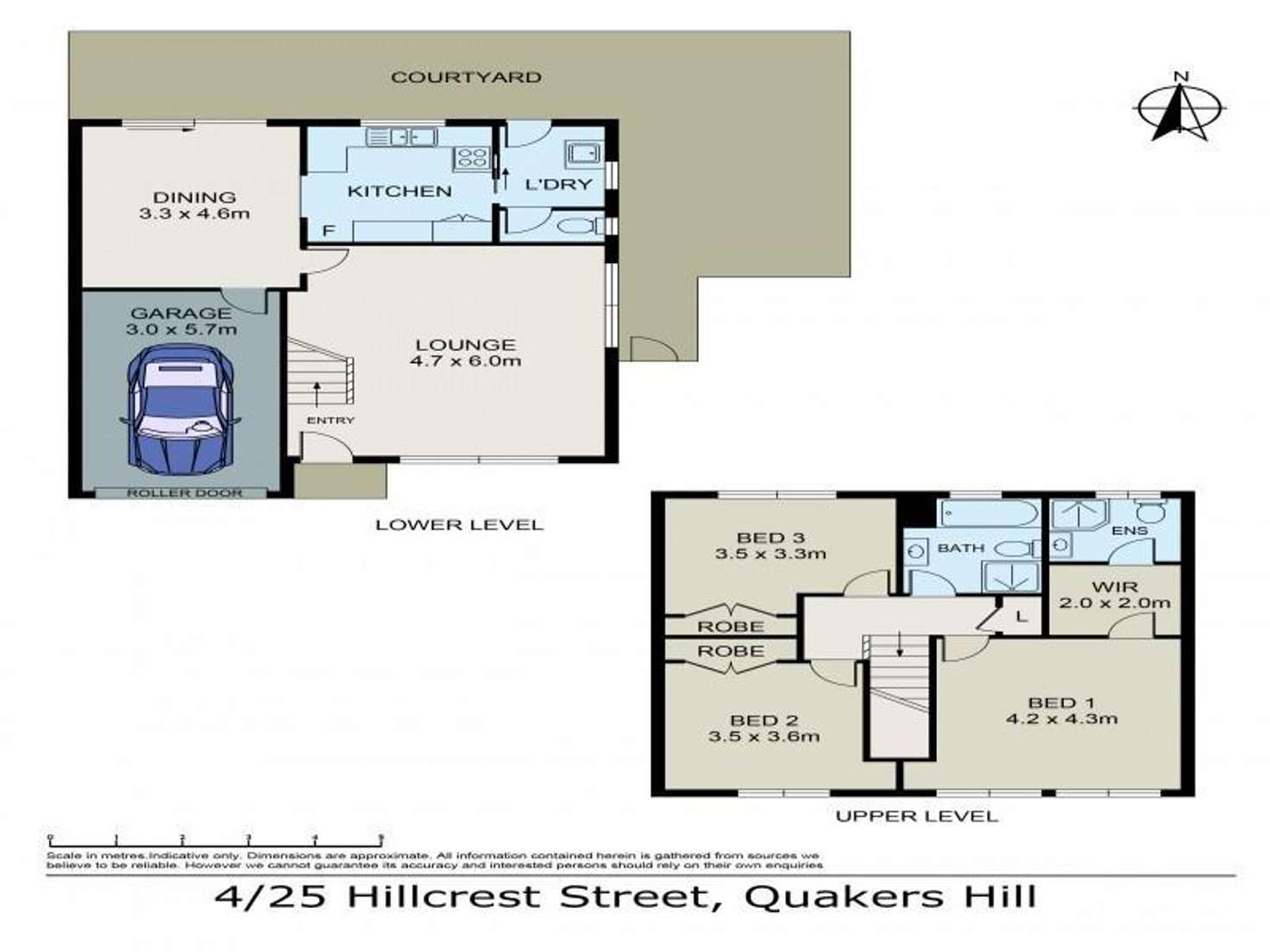 Floorplan of Homely townhouse listing, 4/25 Hillcrest Road, Quakers Hill NSW 2763