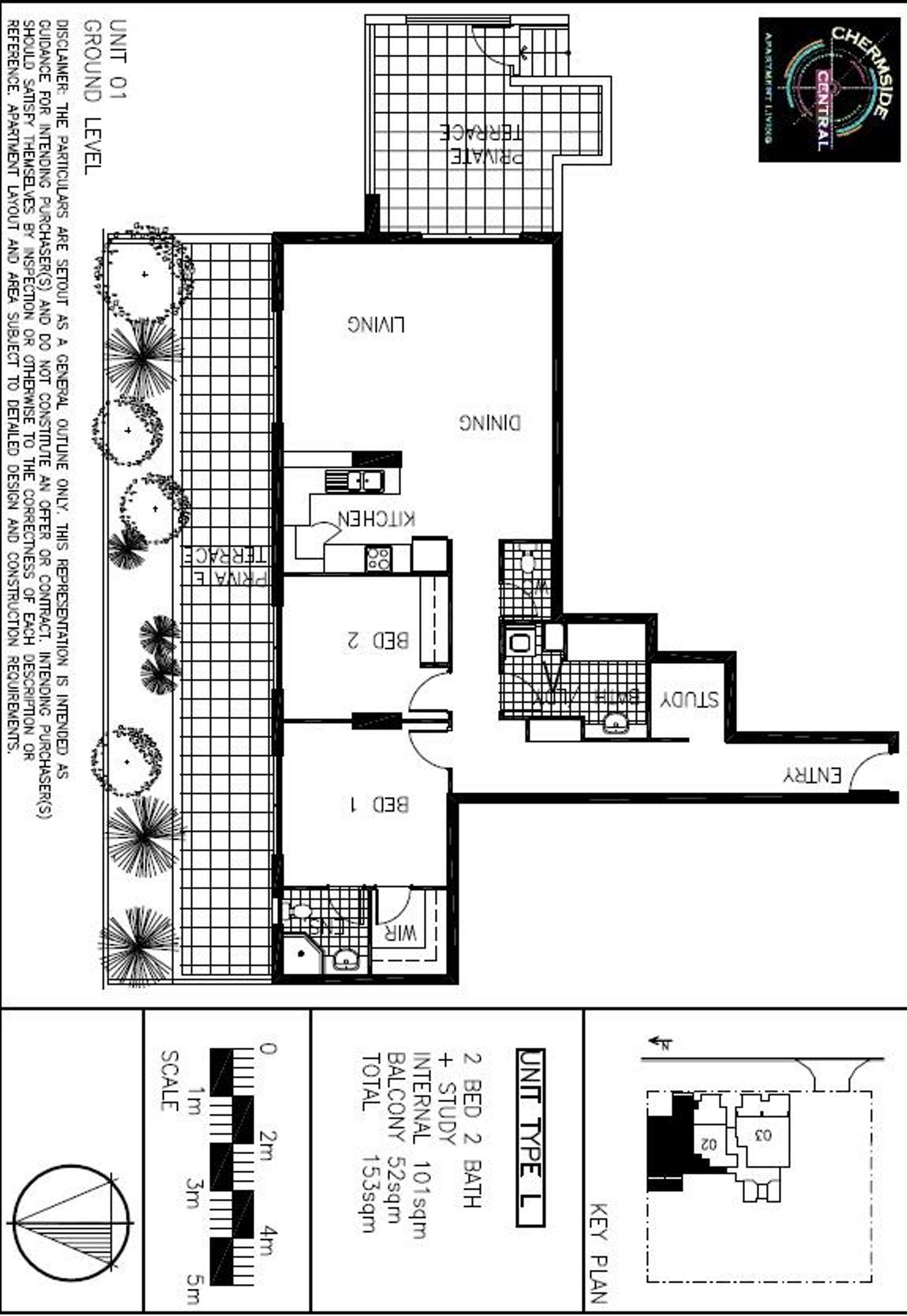 Floorplan of Homely apartment listing, 01/46 Playfield Street, Chermside QLD 4032