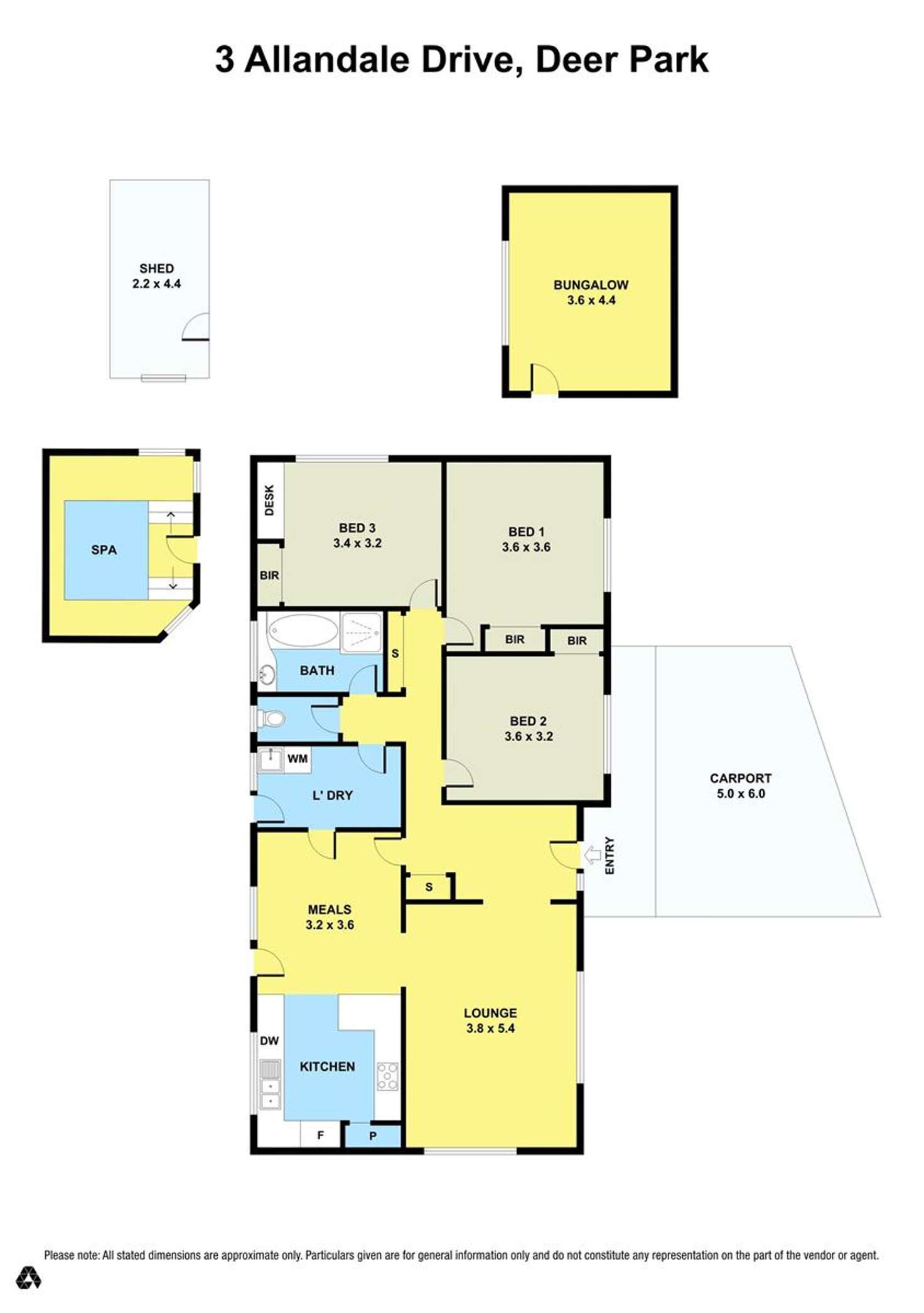 Floorplan of Homely house listing, 3 Allandale Drive, Deer Park VIC 3023