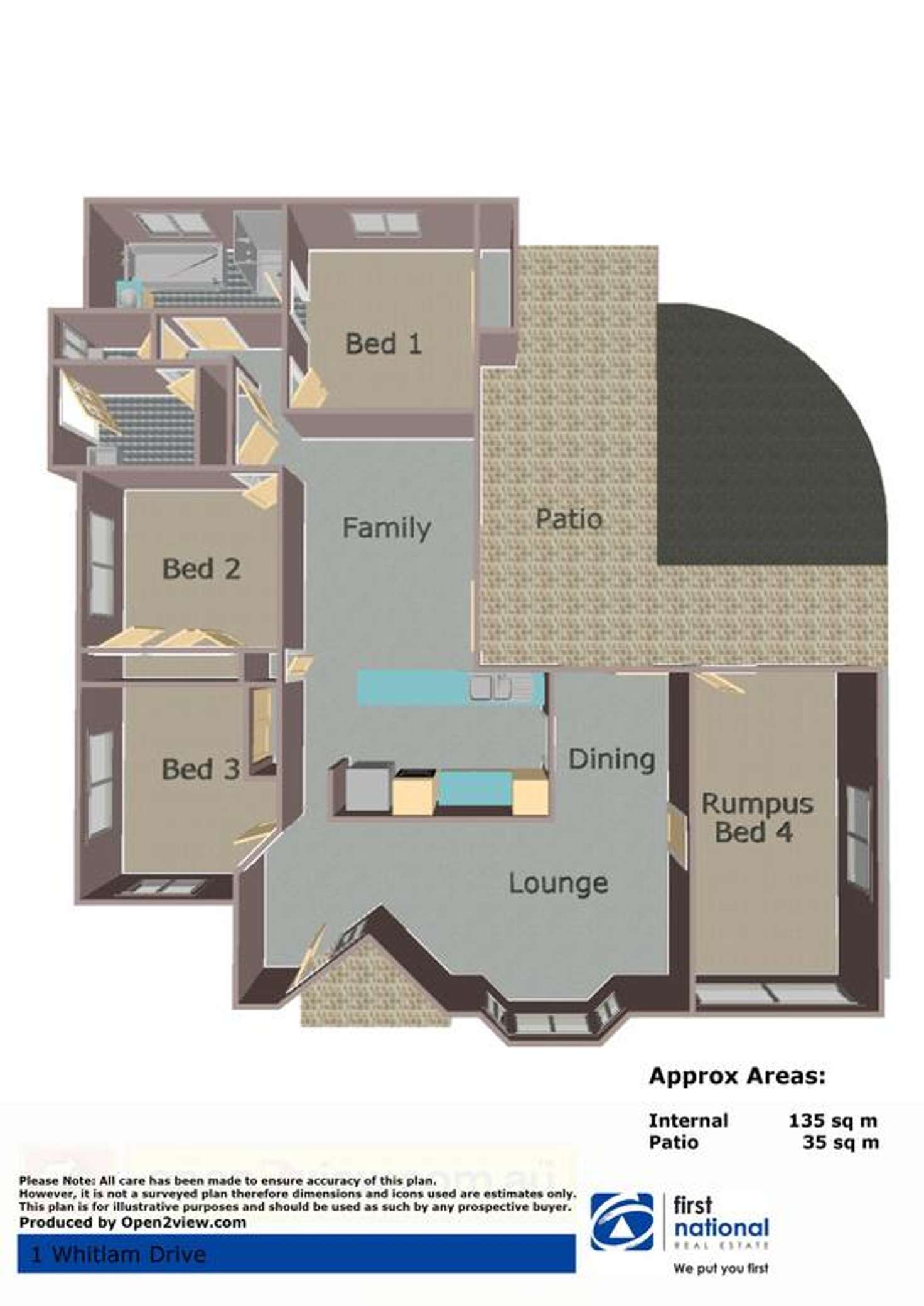 Floorplan of Homely house listing, 1 Whitlam Drive, Collingwood Park QLD 4301