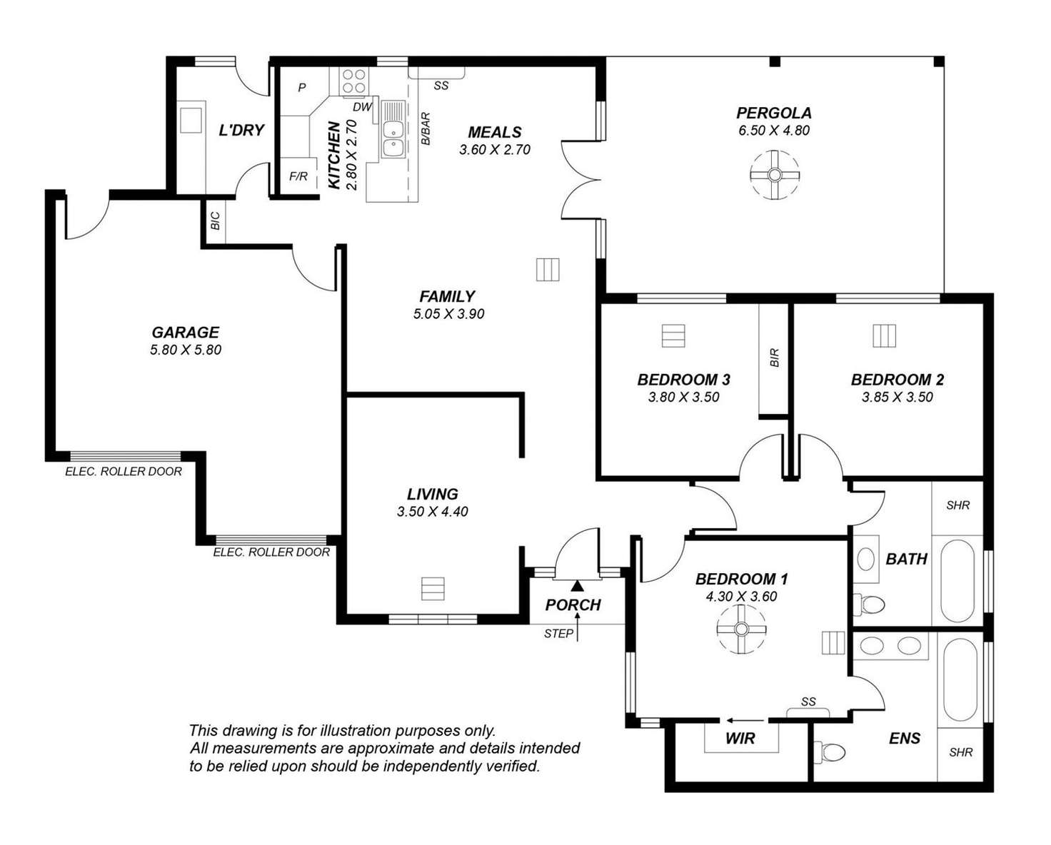 Floorplan of Homely house listing, 15B Ferguson Avenue, Myrtle Bank SA 5064