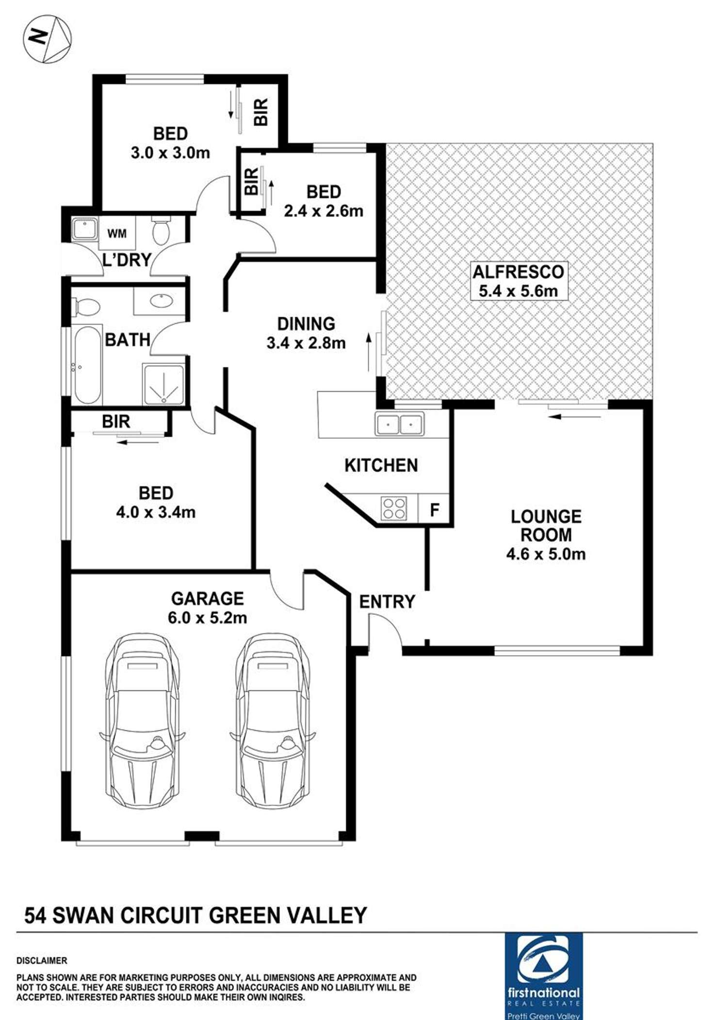 Floorplan of Homely house listing, 54 Swan Circuit, Green Valley NSW 2168