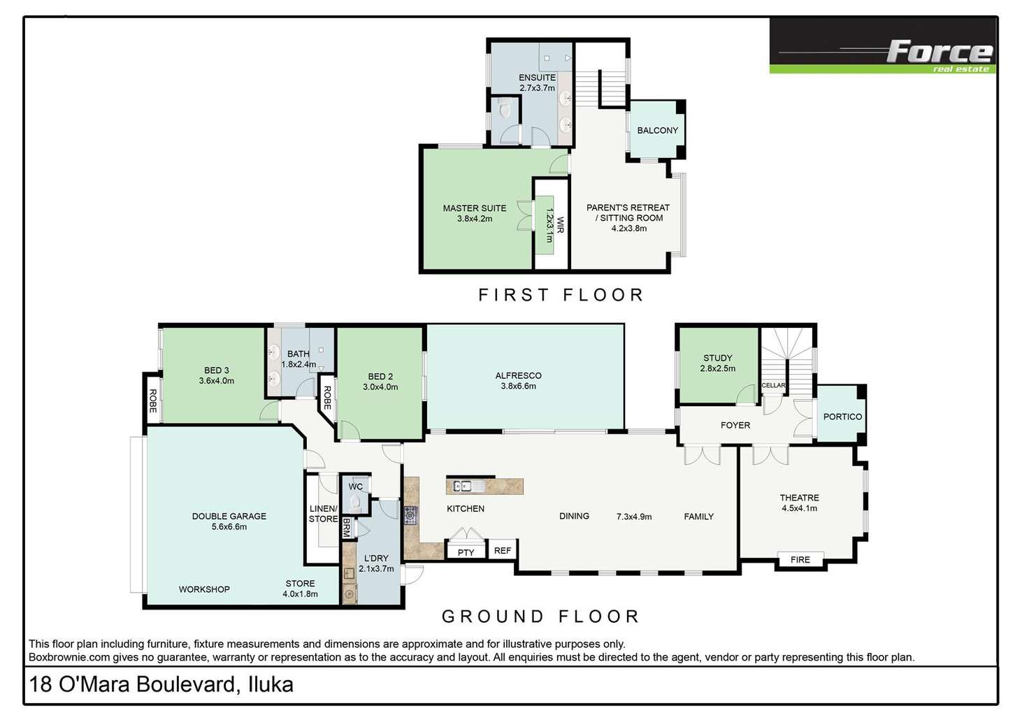 Floorplan of Homely house listing, 18 O'Mara Boulevard, Iluka WA 6028