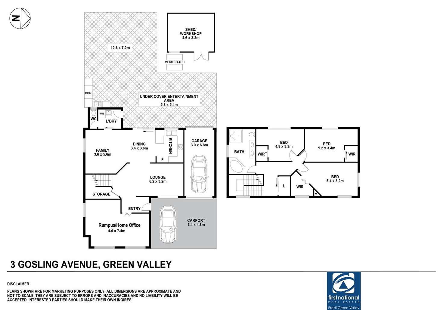Floorplan of Homely house listing, 3 Gosling Avenue, Green Valley NSW 2168