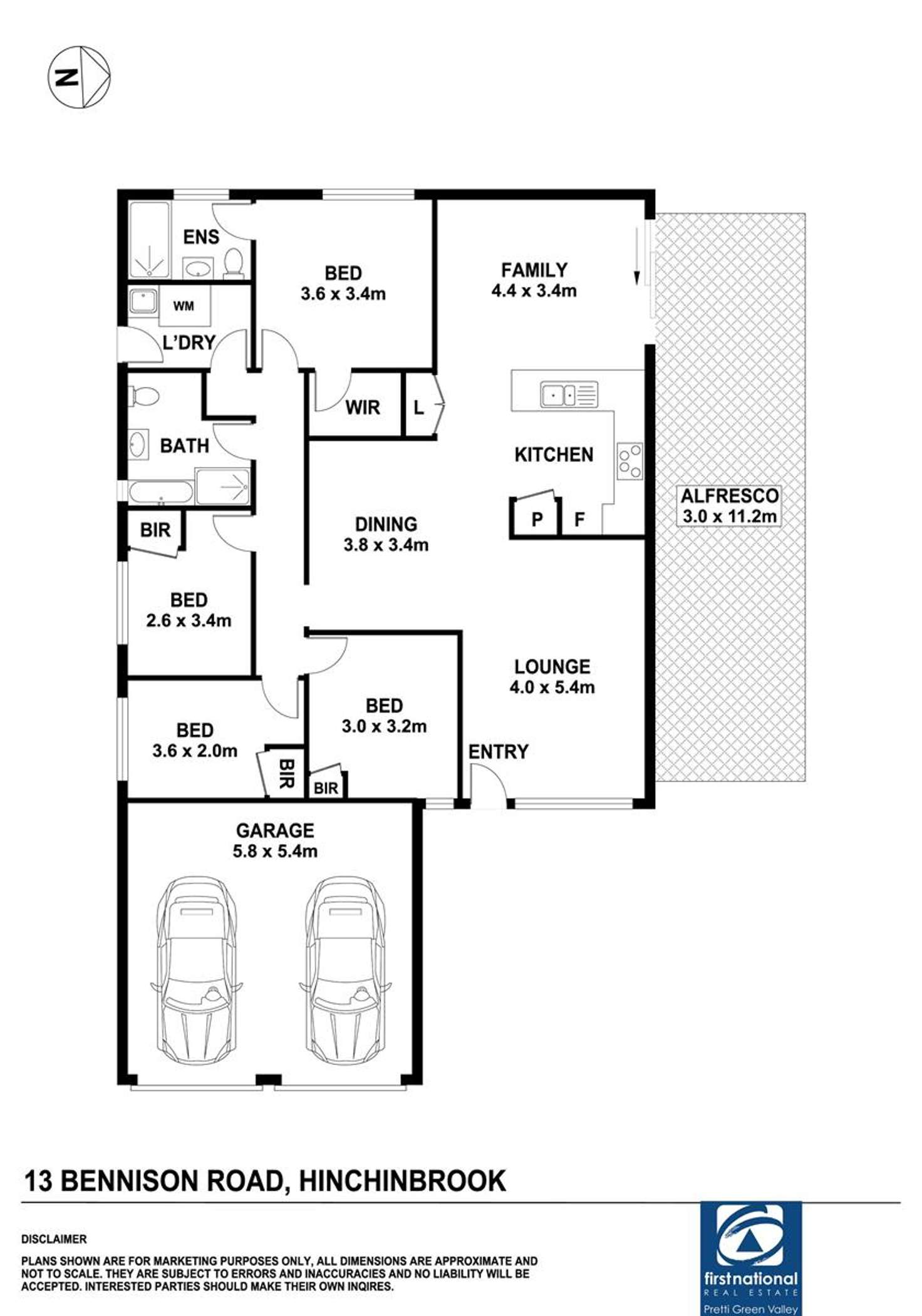 Floorplan of Homely house listing, 13 Bennison Road, Hinchinbrook NSW 2168