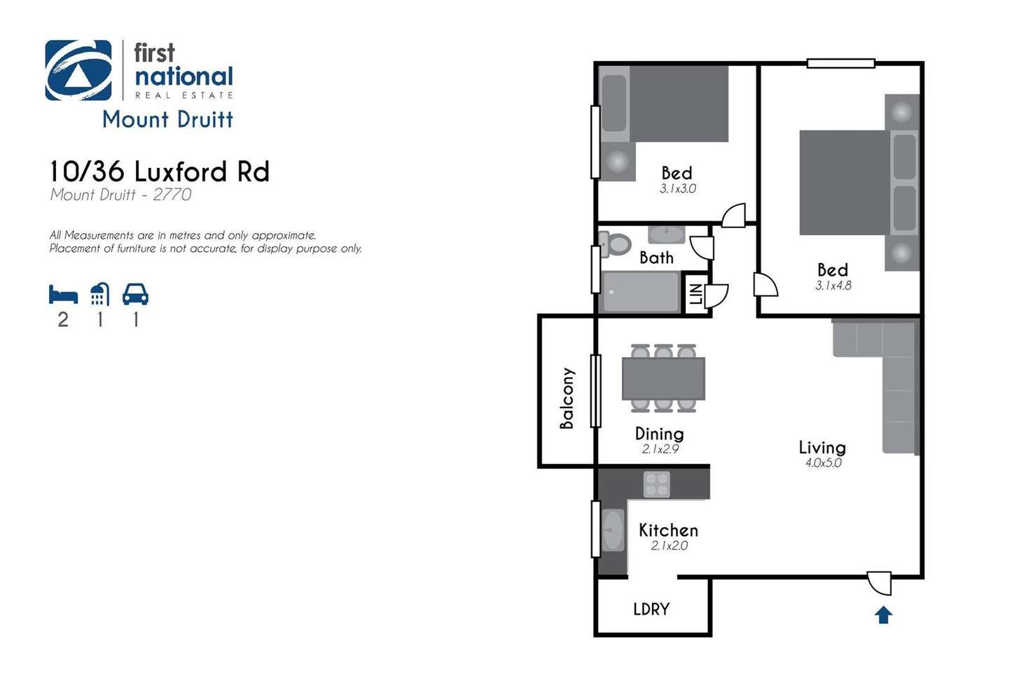 Floorplan of Homely apartment listing, 10/36 Luxford Road, Mount Druitt NSW 2770