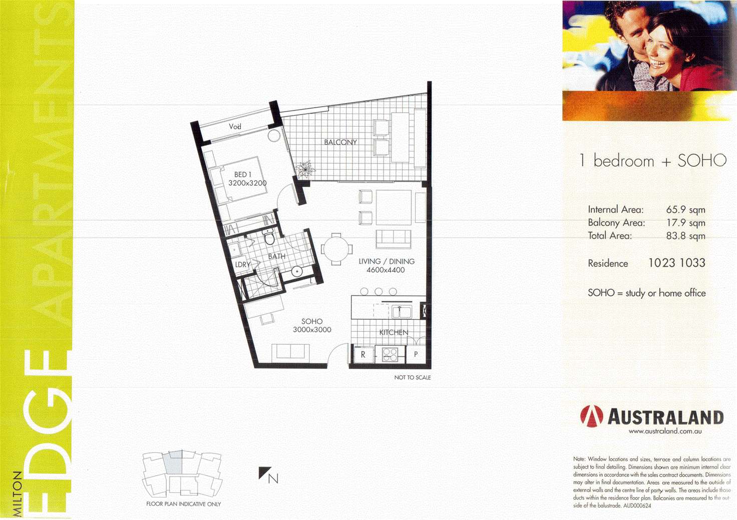 Floorplan of Homely apartment listing, 1033/18 Manning Street, Milton QLD 4064