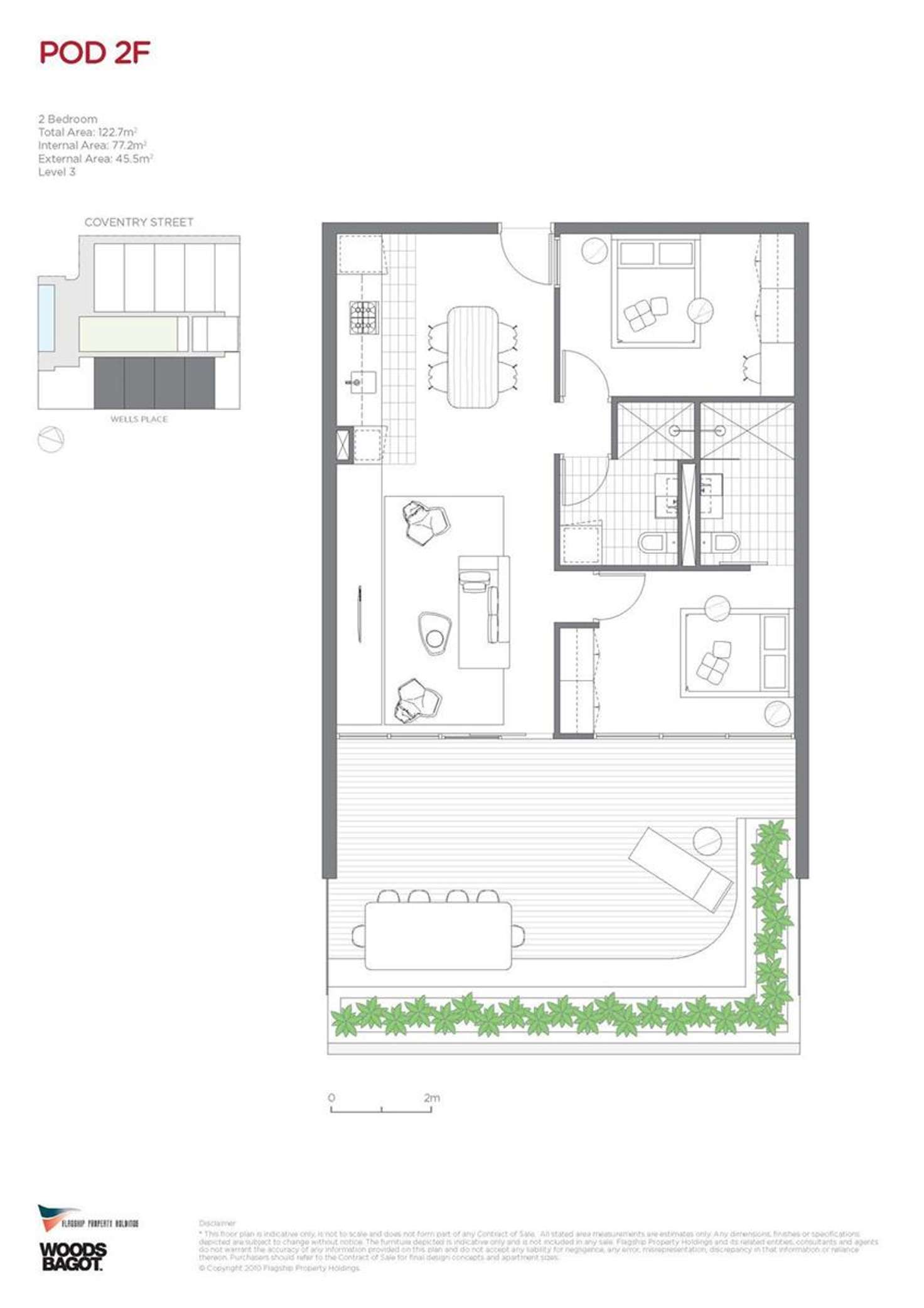 Floorplan of Homely apartment listing, 308/63-75 Coventry Street, Southbank VIC 3006