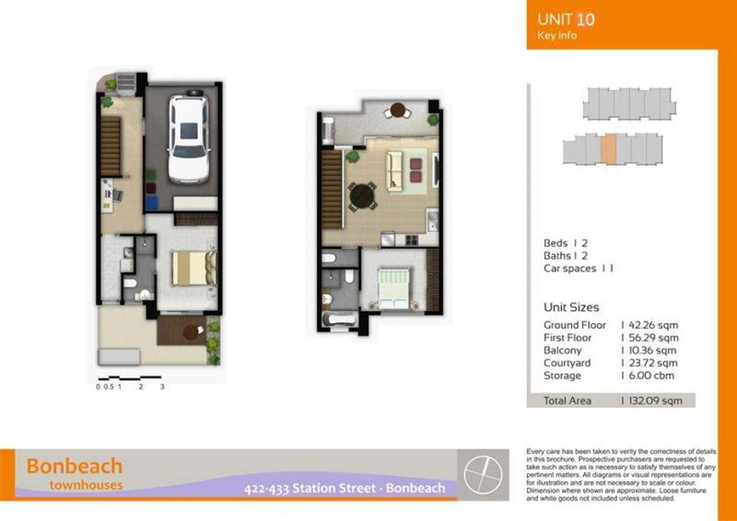 Floorplan of Homely townhouse listing, 8/422 Station Street, Bonbeach VIC 3196