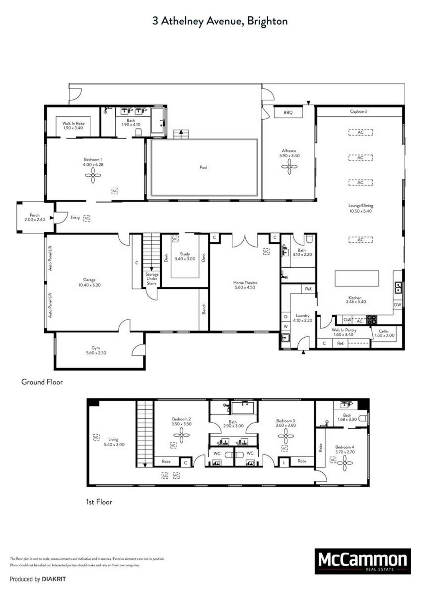 Floorplan of Homely house listing, 3 Athelney Avenue, Brighton SA 5048