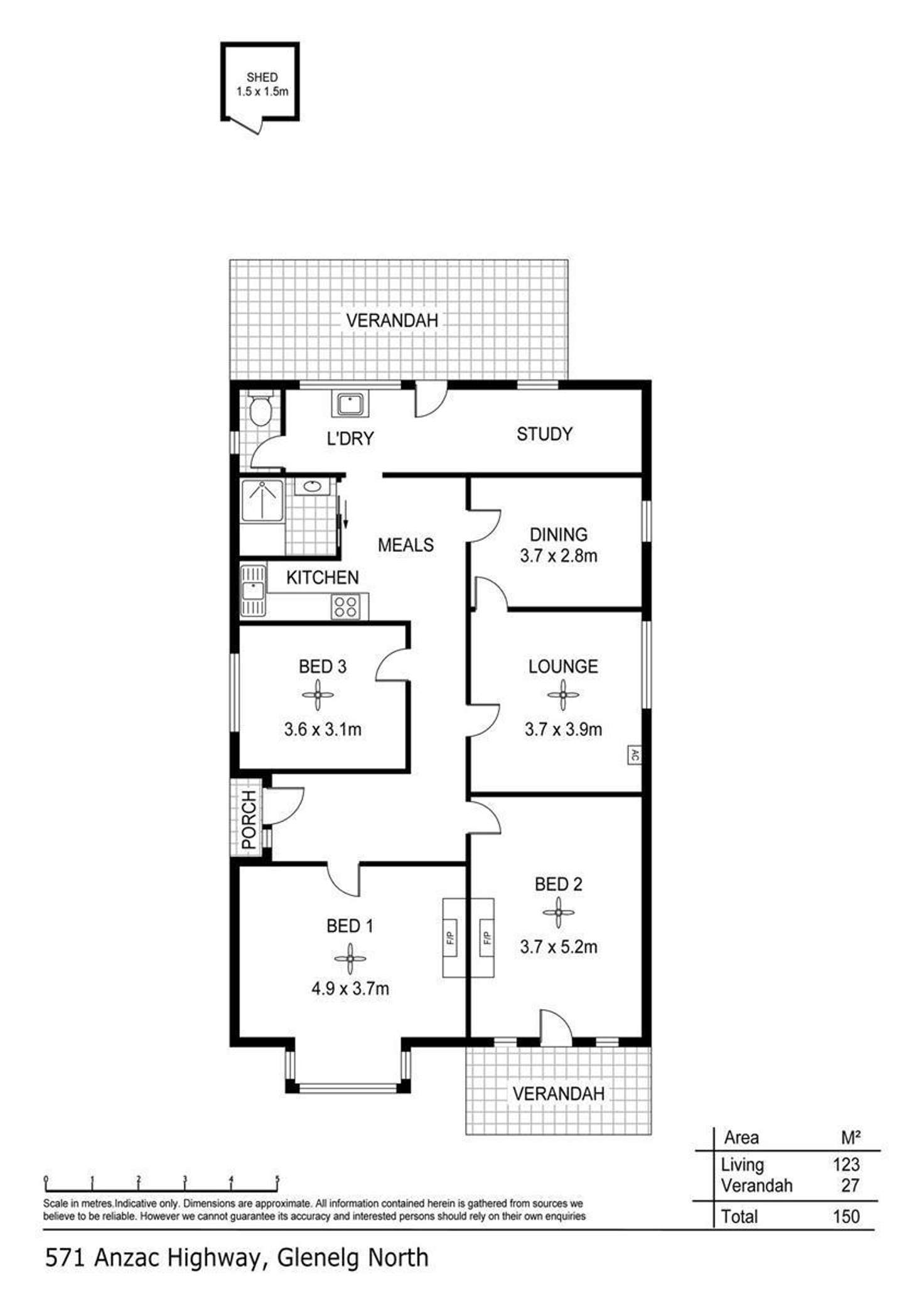 Floorplan of Homely house listing, 571 Anzac Highway, Glenelg North SA 5045