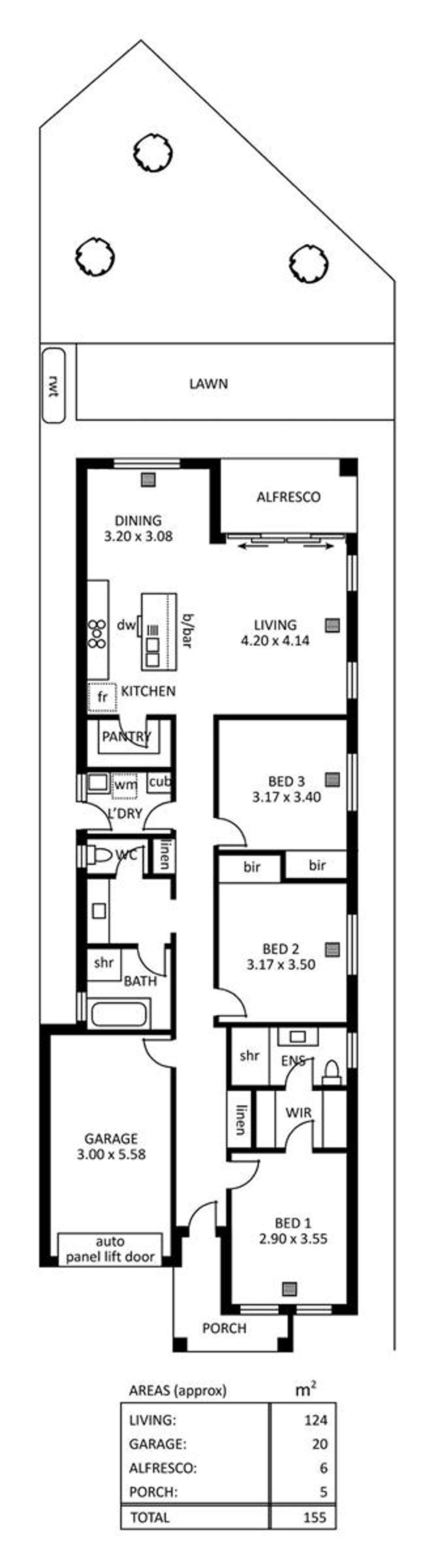 Floorplan of Homely house listing, 1C The Parade, Blair Athol SA 5084