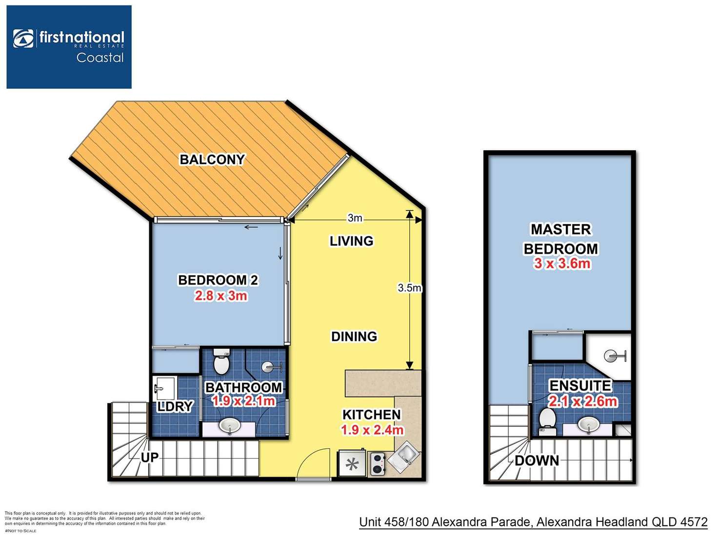 Floorplan of Homely unit listing, 458/180 Alexandra Parade, Alexandra Headland QLD 4572
