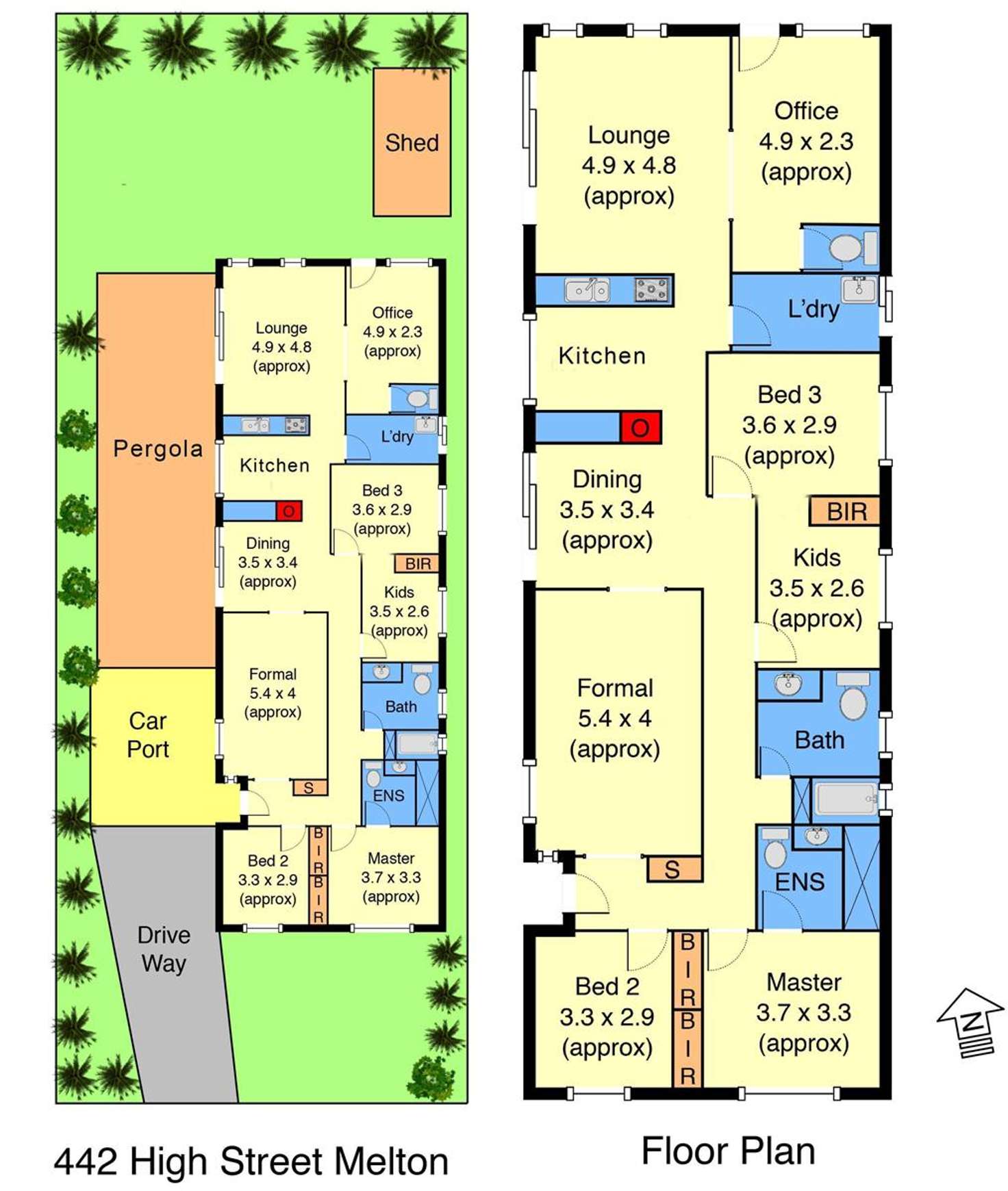 Floorplan of Homely house listing, 442 High Street, Melton VIC 3337