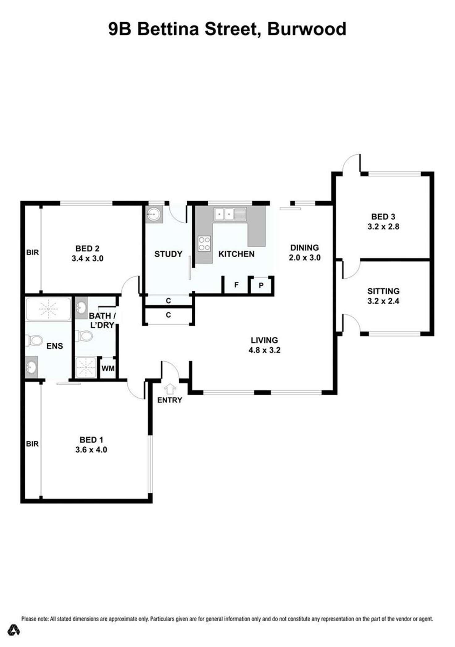 Floorplan of Homely house listing, 9b Bettina Street, Burwood East VIC 3151
