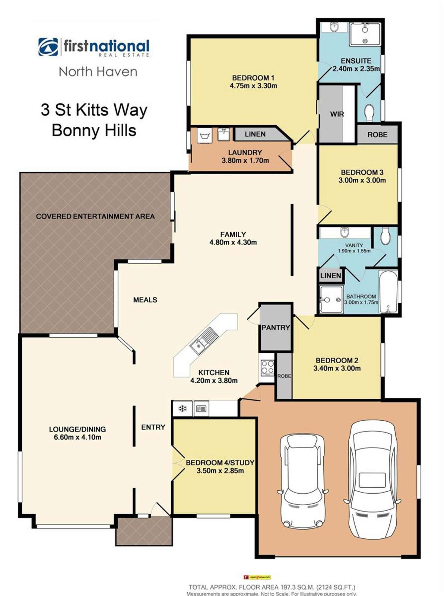 Floorplan of Homely house listing, 3 St Kitts Way, Bonny Hills NSW 2445