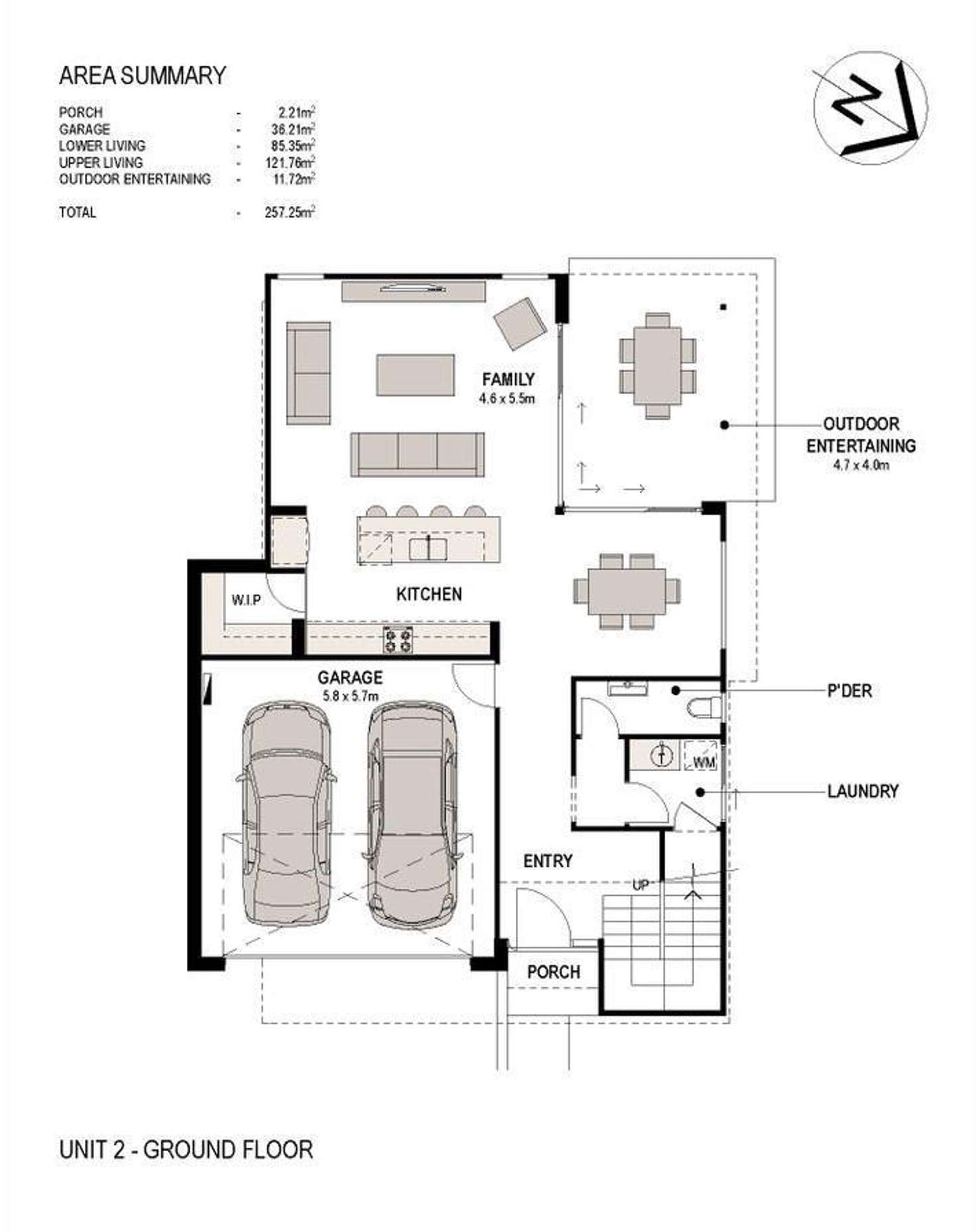 Floorplan of Homely townhouse listing, 2/2 St Pauls Place, Isle Of Capri QLD 4217