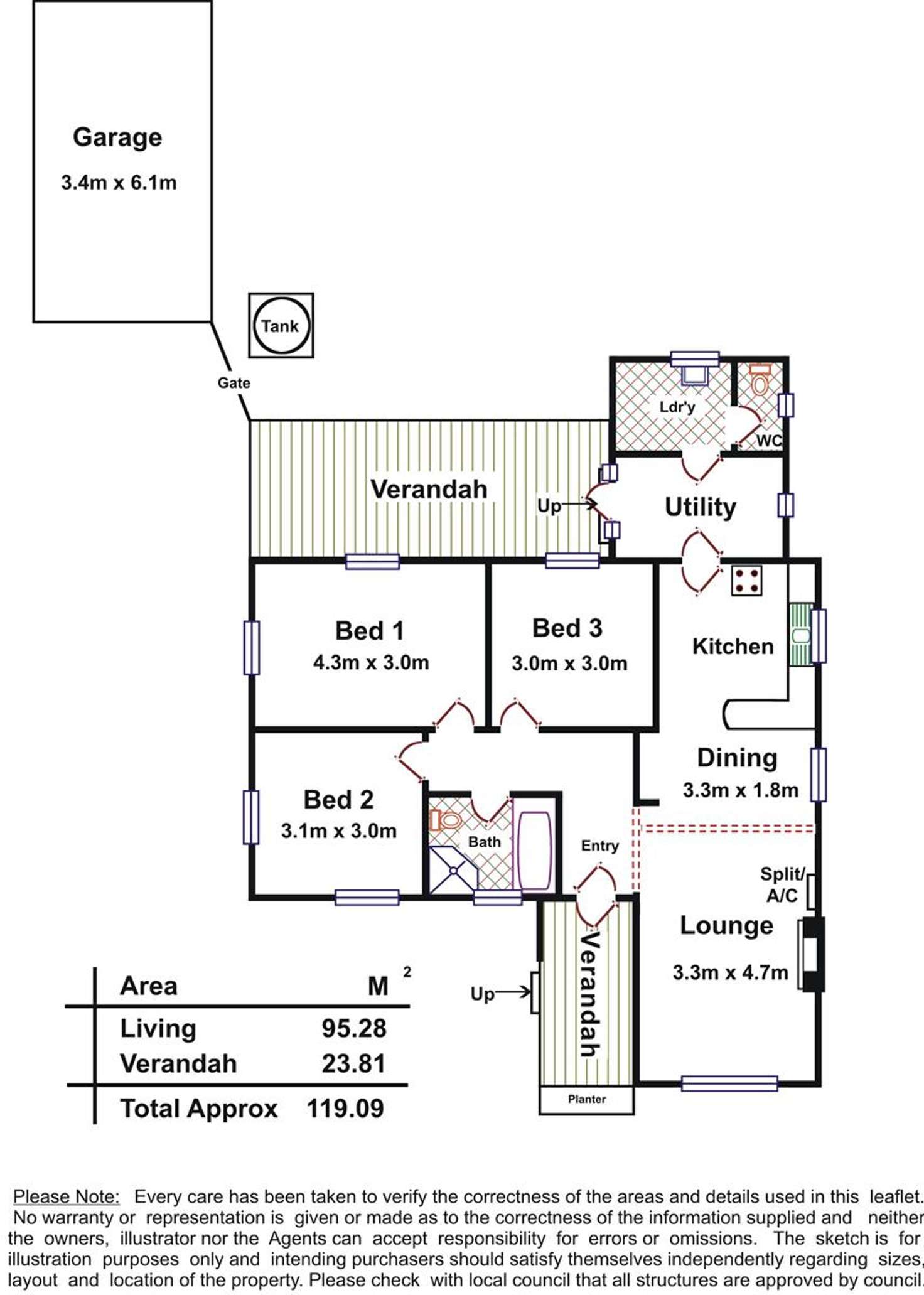 Floorplan of Homely house listing, 61 Dorene Street, St Marys SA 5042