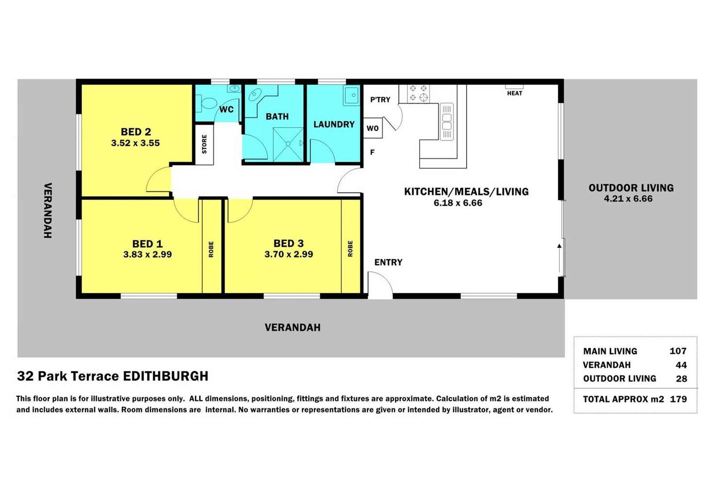 Floorplan of Homely house listing, 32 Park Terrace, Edithburgh SA 5583